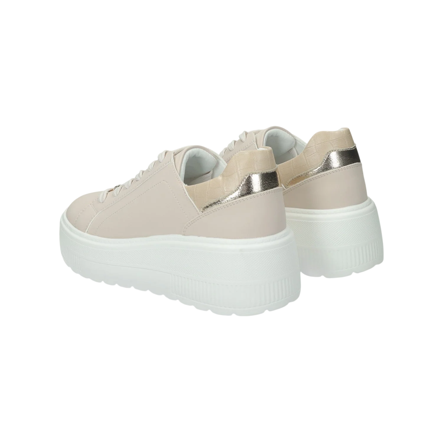 Sneakers con inserti in tessuto.Tacco alto 5cm - Image 4