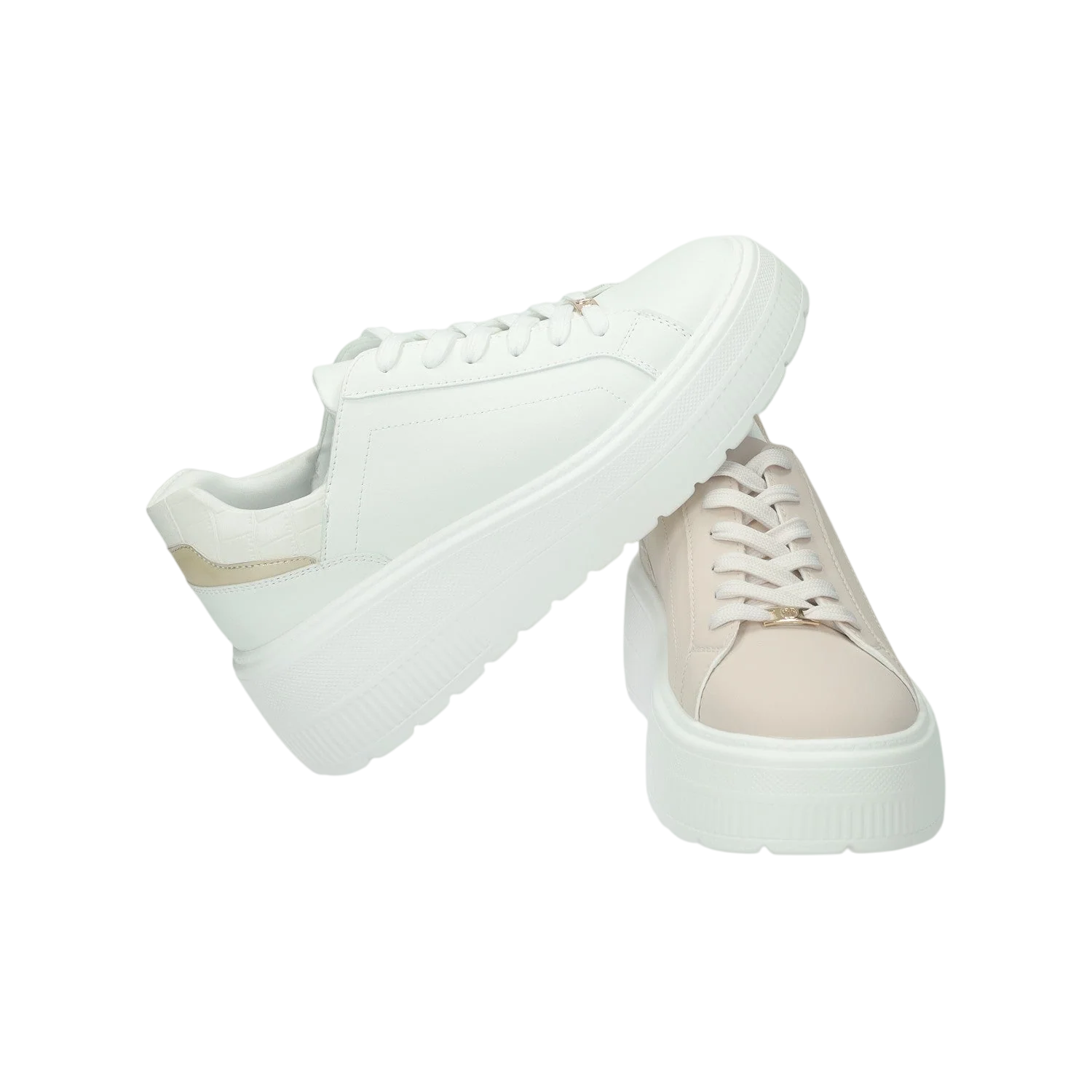 Sneakers con inserti in tessuto.Tacco alto 5cm - Image 6