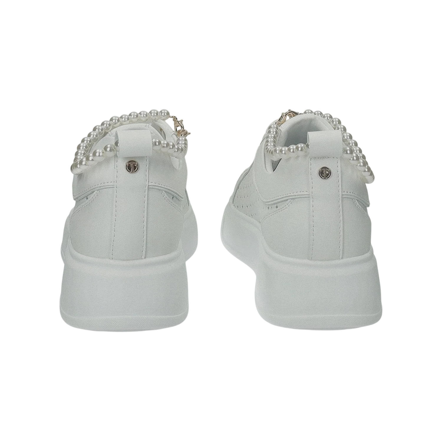 Sneakers platform con catena di perle.Tacco alto 4 cm - Image 4