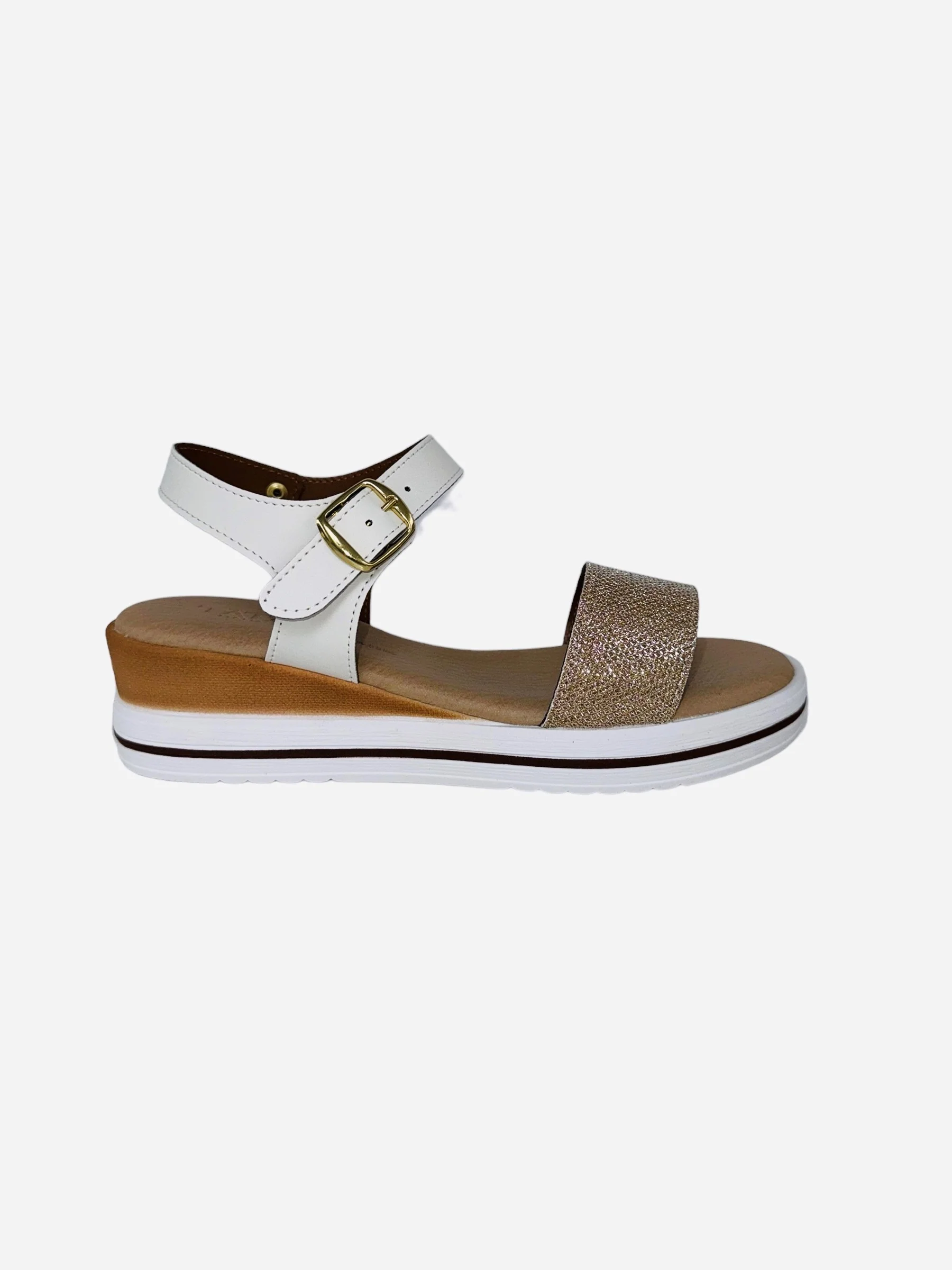 Sandali con doppia fascia. Made in Italy. Tacco alto 6cm