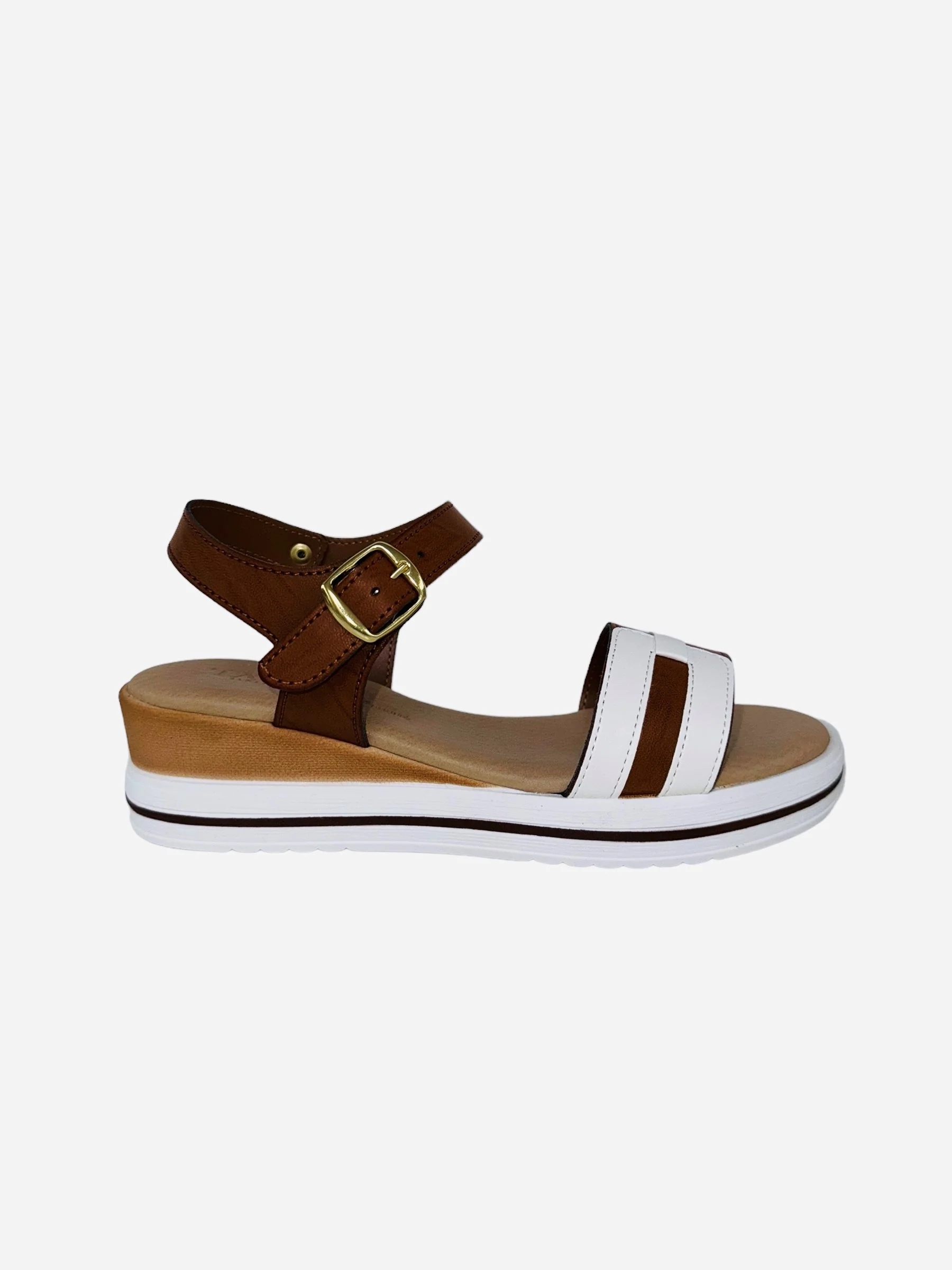 Sandali con doppia fascia. Made in Italy. Tacco alto 6cm