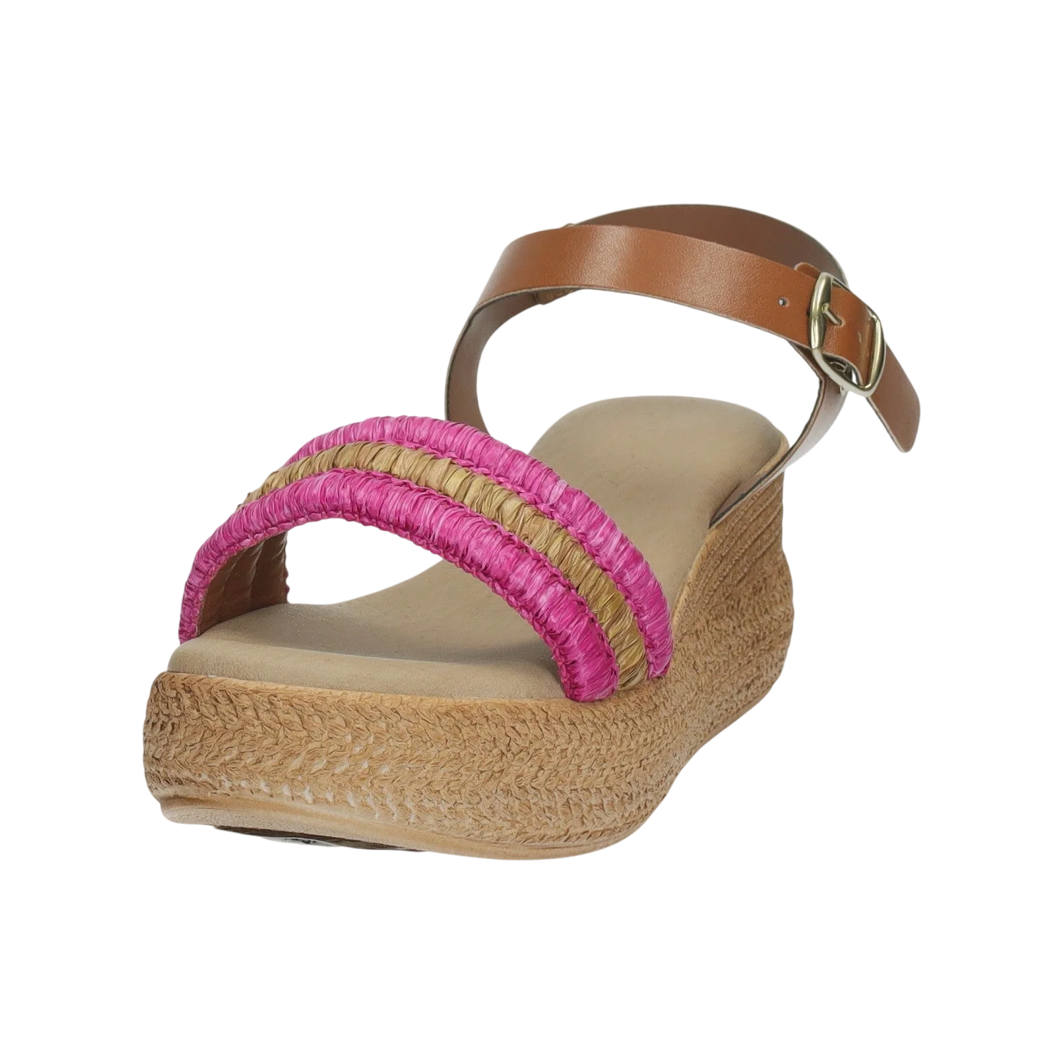 Sandali con zeppa. Made in Italy. Tacco alto 6cm - Image 5