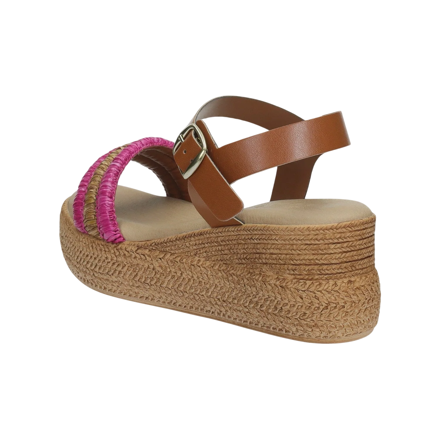 Sandali con zeppa. Made in Italy. Tacco alto 6cm - Image 6