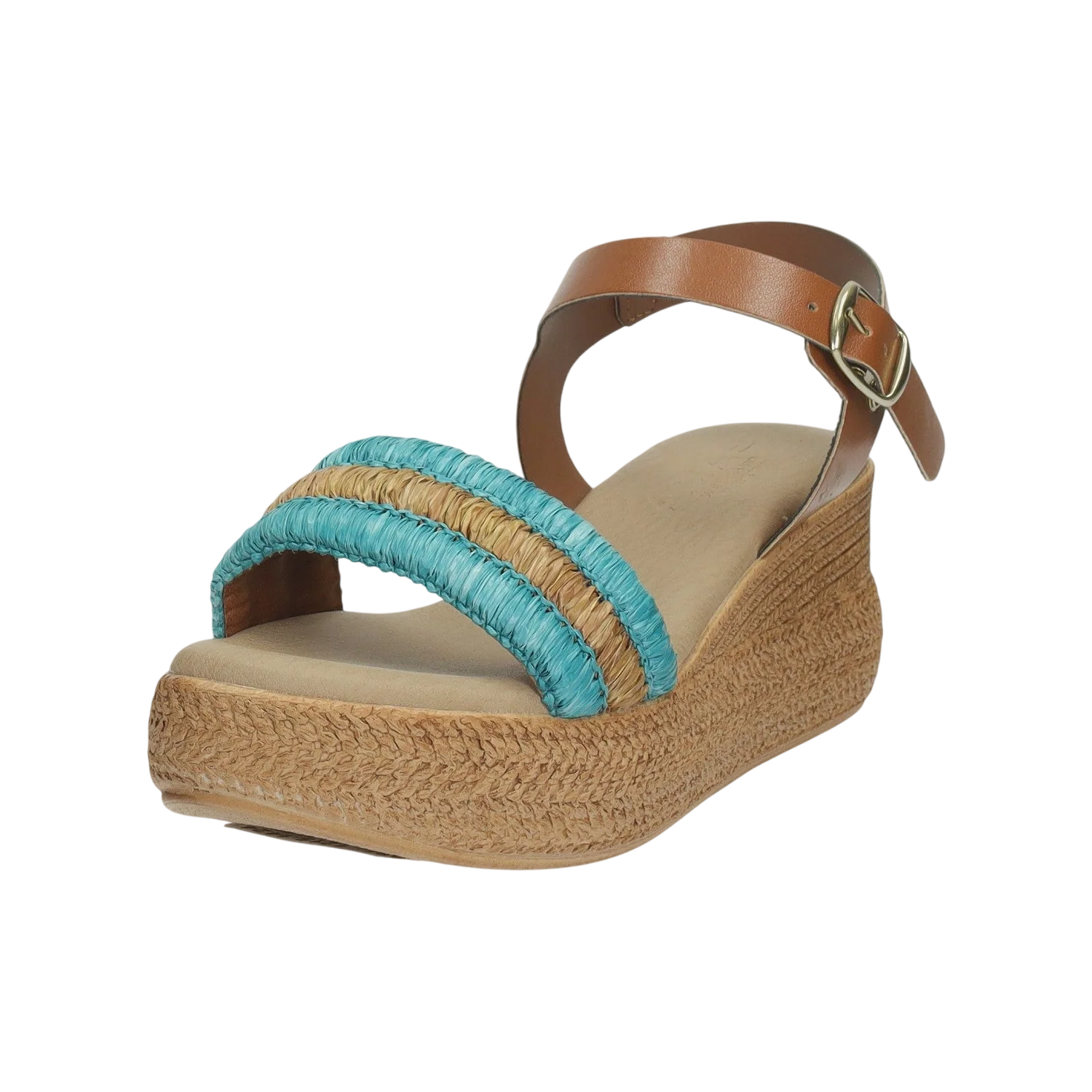 Sandali con zeppa. Made in Italy. Tacco alto 6cm - Image 8