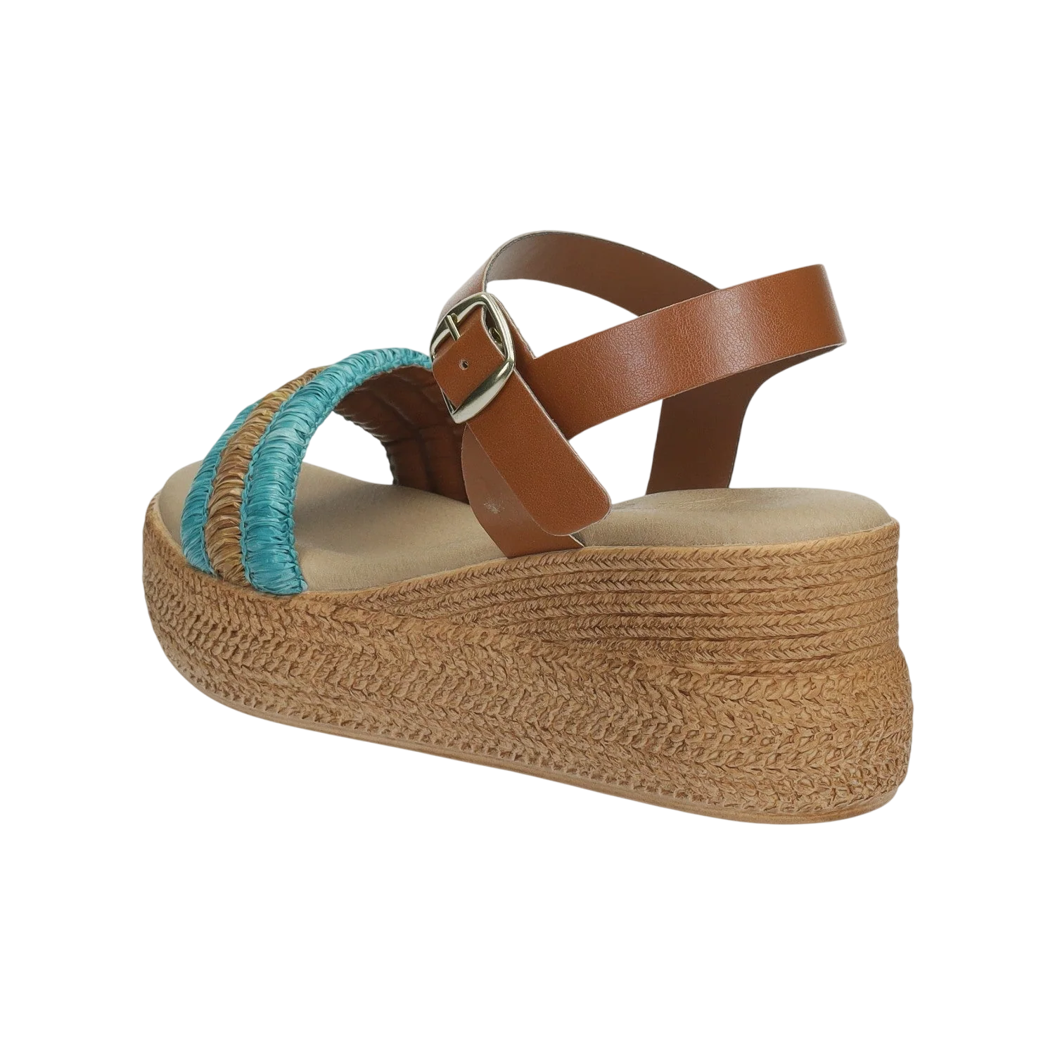 Sandali con zeppa. Made in Italy. Tacco alto 6cm - Image 9