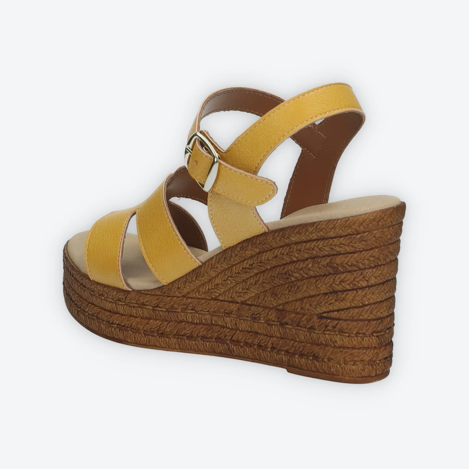Sandali con zeppa. Made in Italy.Tacco alto 8cm - Image 3