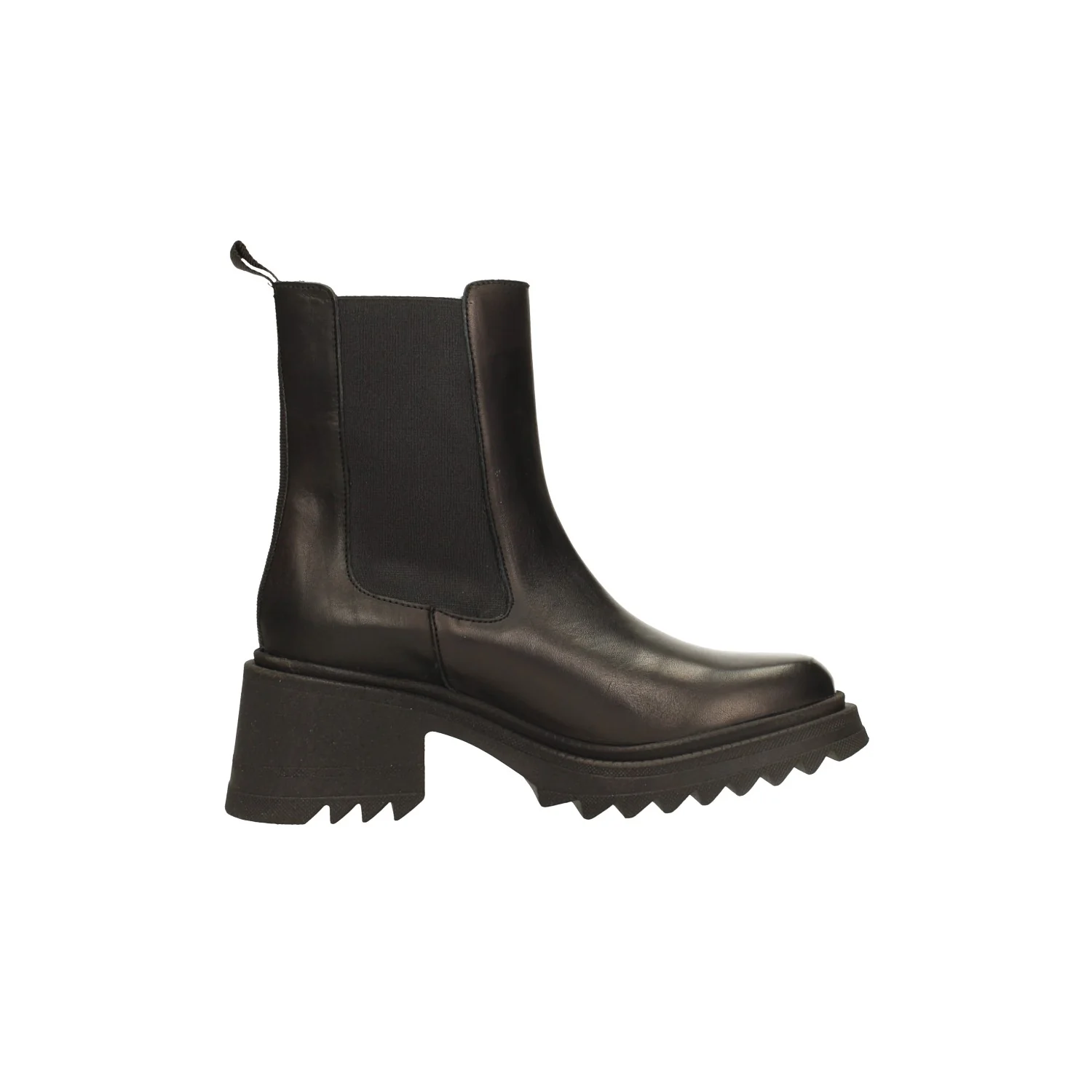 Stivaletti in vera pelle con punta squadrata. Tacco alto 6cm - Image 3