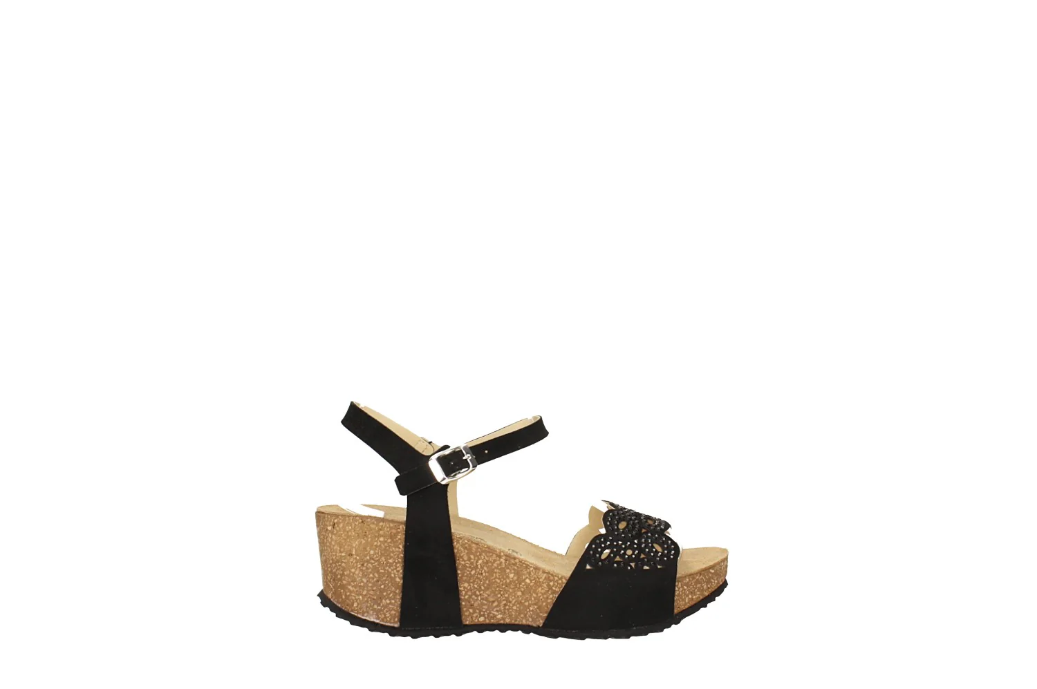 Sandali con zeppa beige. in vera pelle. Made in Italy. Tacco alto 5cm - Image 5