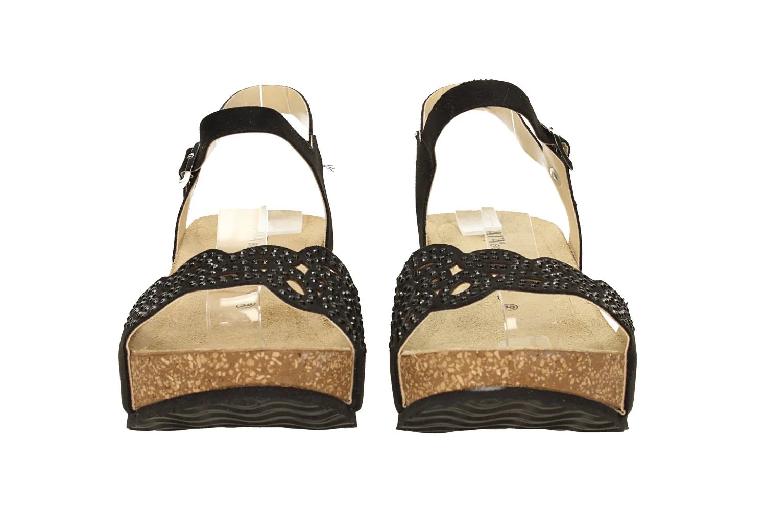 Sandali con zeppa beige. in vera pelle. Made in Italy. Tacco alto 5cm - Image 7