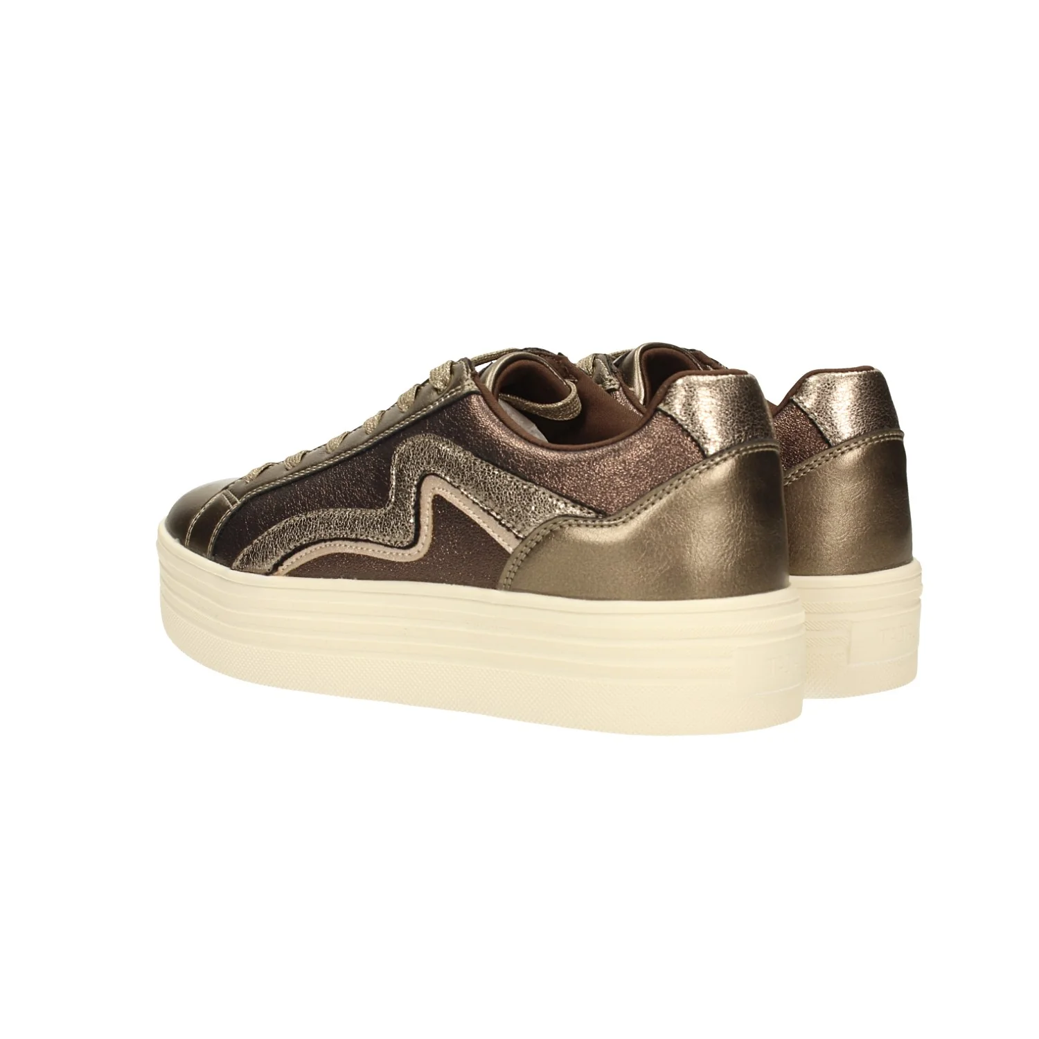 Sneakers con glitter e zeppa alta 4cm - Image 12