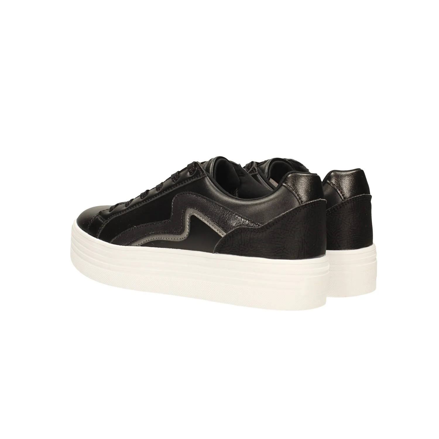Sneakers con glitter e zeppa alta 4cm - Image 6
