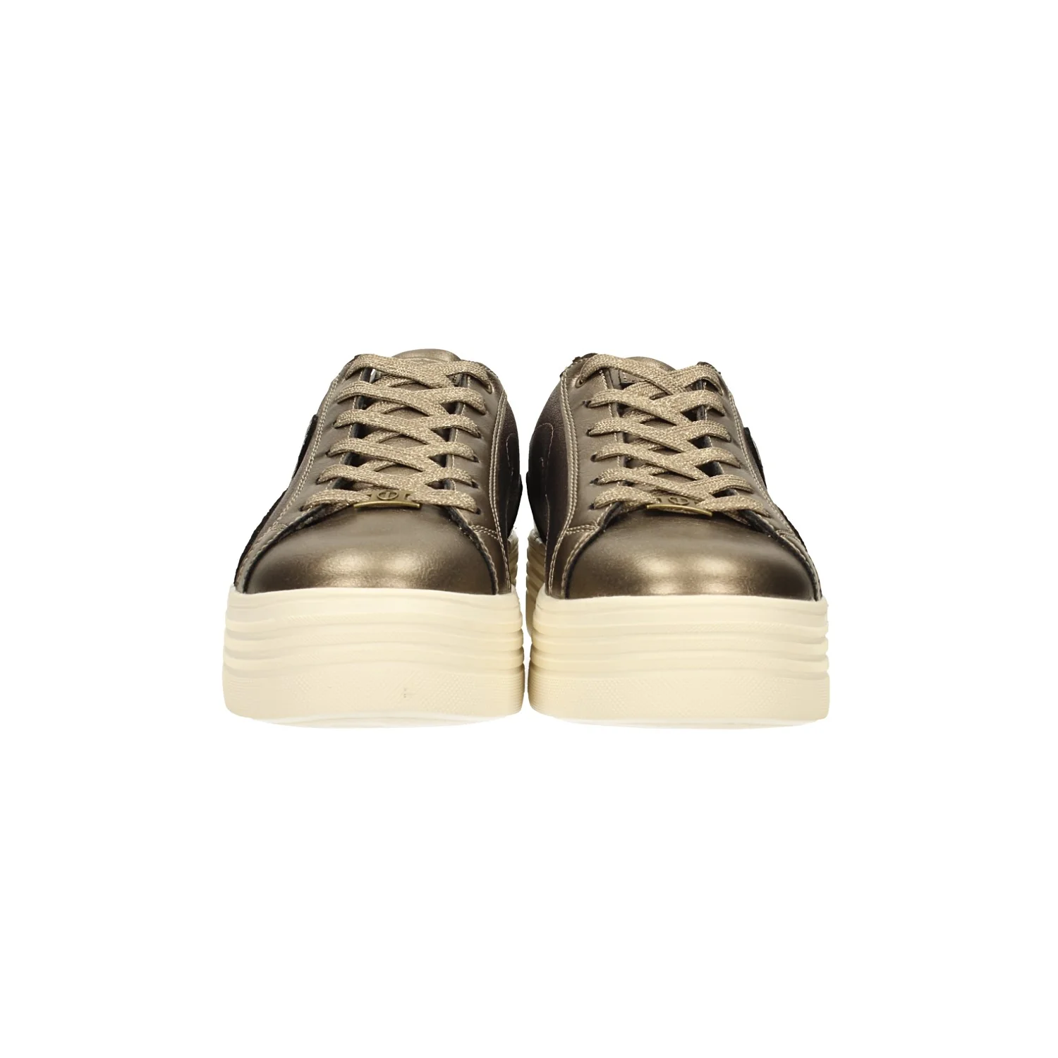 Sneakers con glitter e zeppa alta 4cm - Image 9