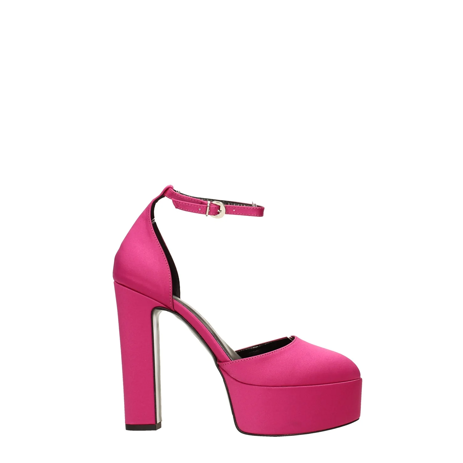 Décolleté in tessuto con tacco alto 13cm. Made in Italy