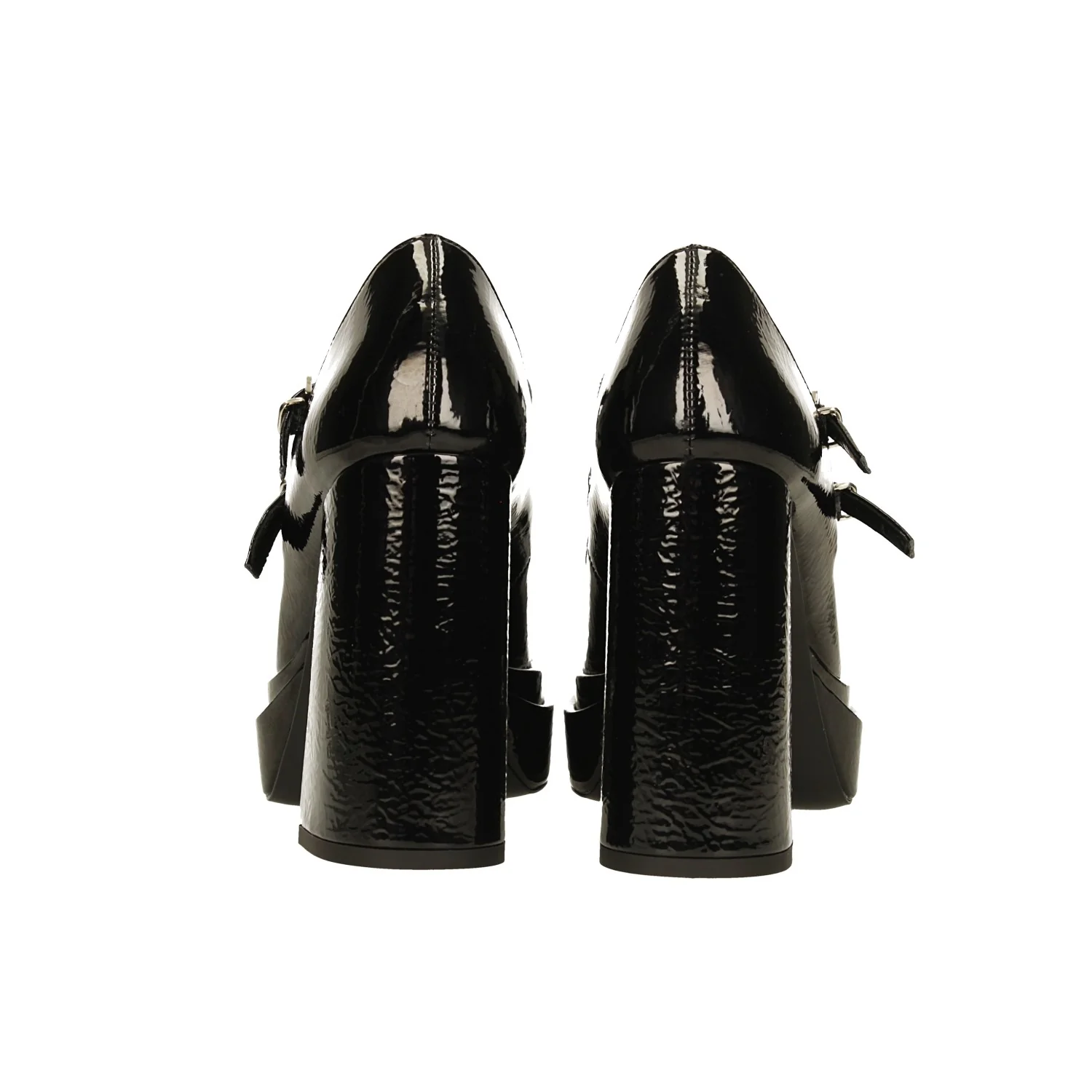 Décolleté in vernice. Made in Italy. con doppio cinturino. Tacco alto 11cm - Image 4
