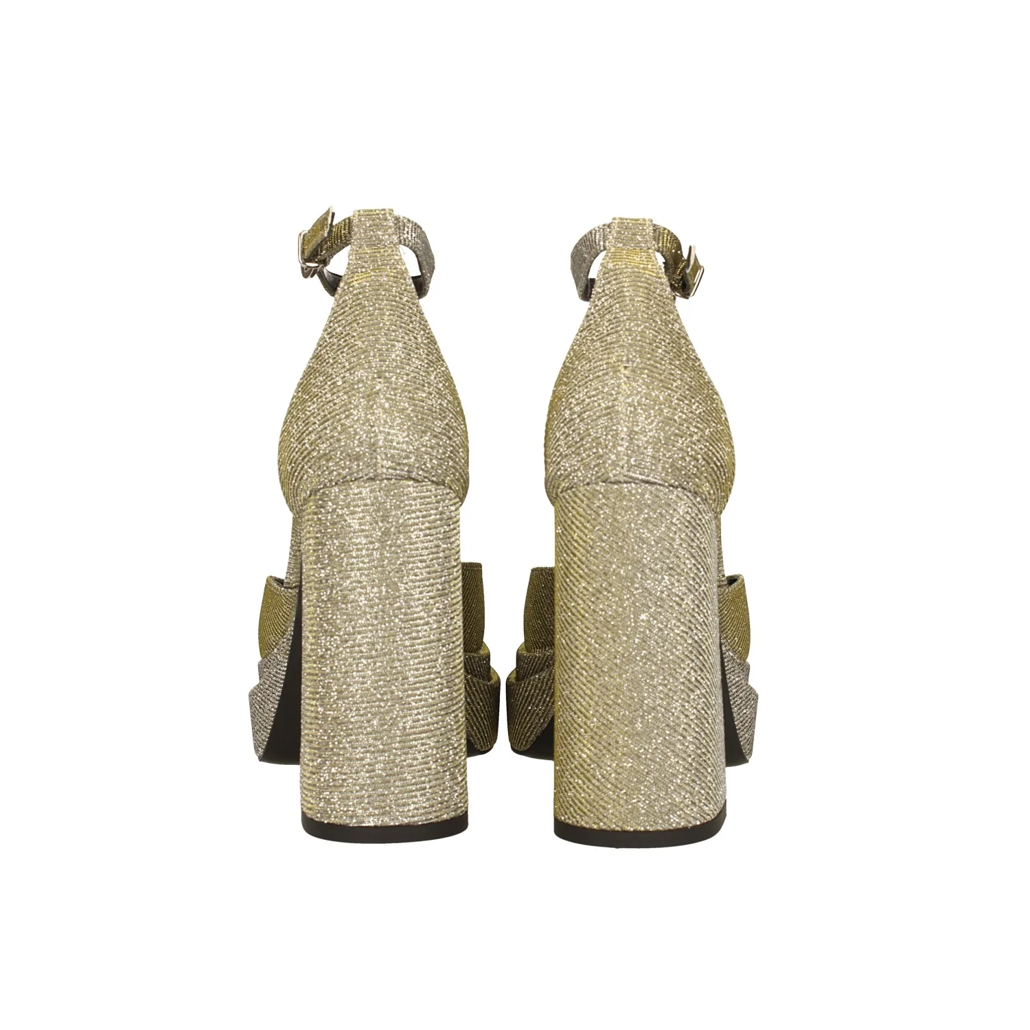 Décolleté glitterate con doppio plateau. Made in Italy. Tacco alto 11cm - Image 10