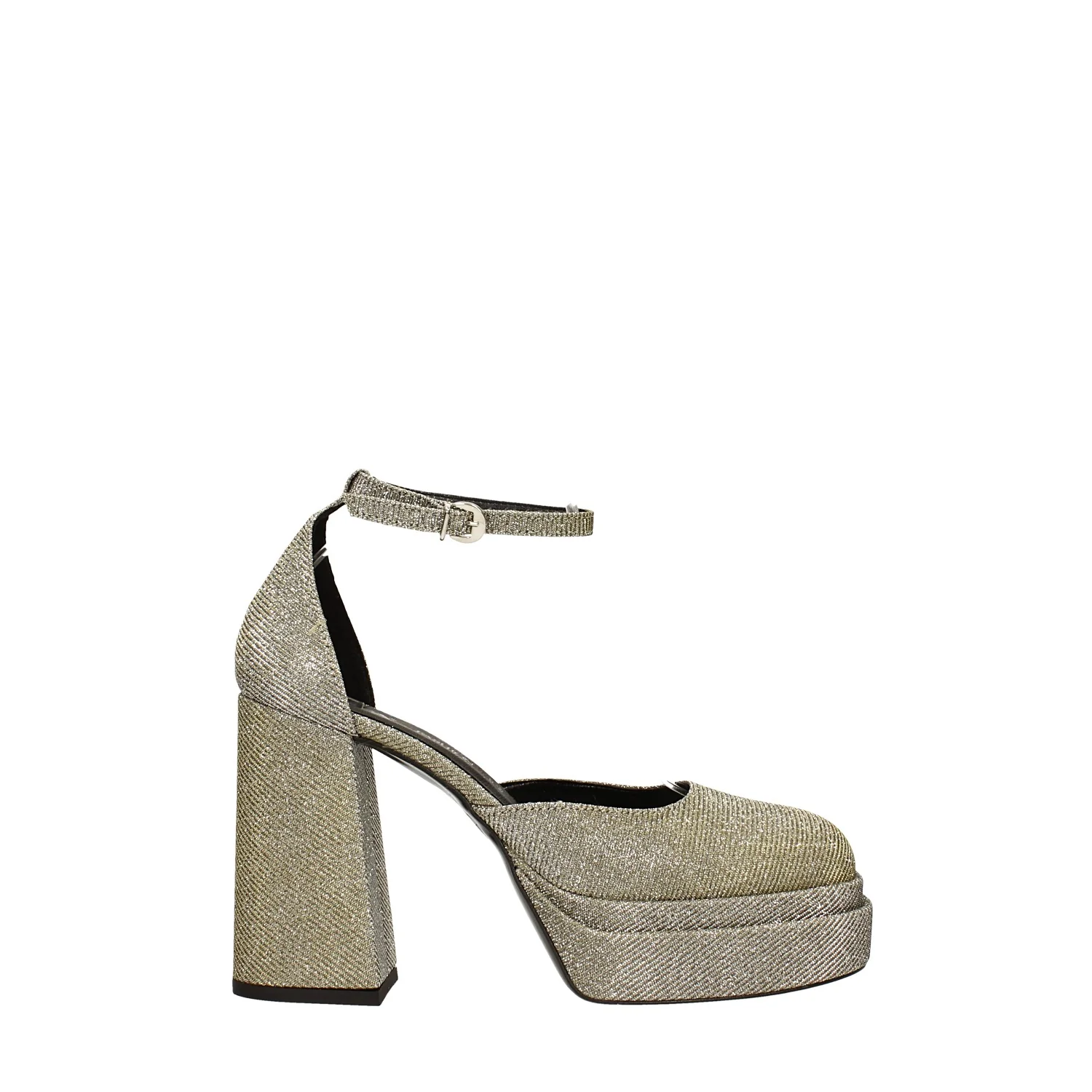Décolleté glitterate con doppio plateau. Made in Italy. Tacco alto 11cm - Image 7