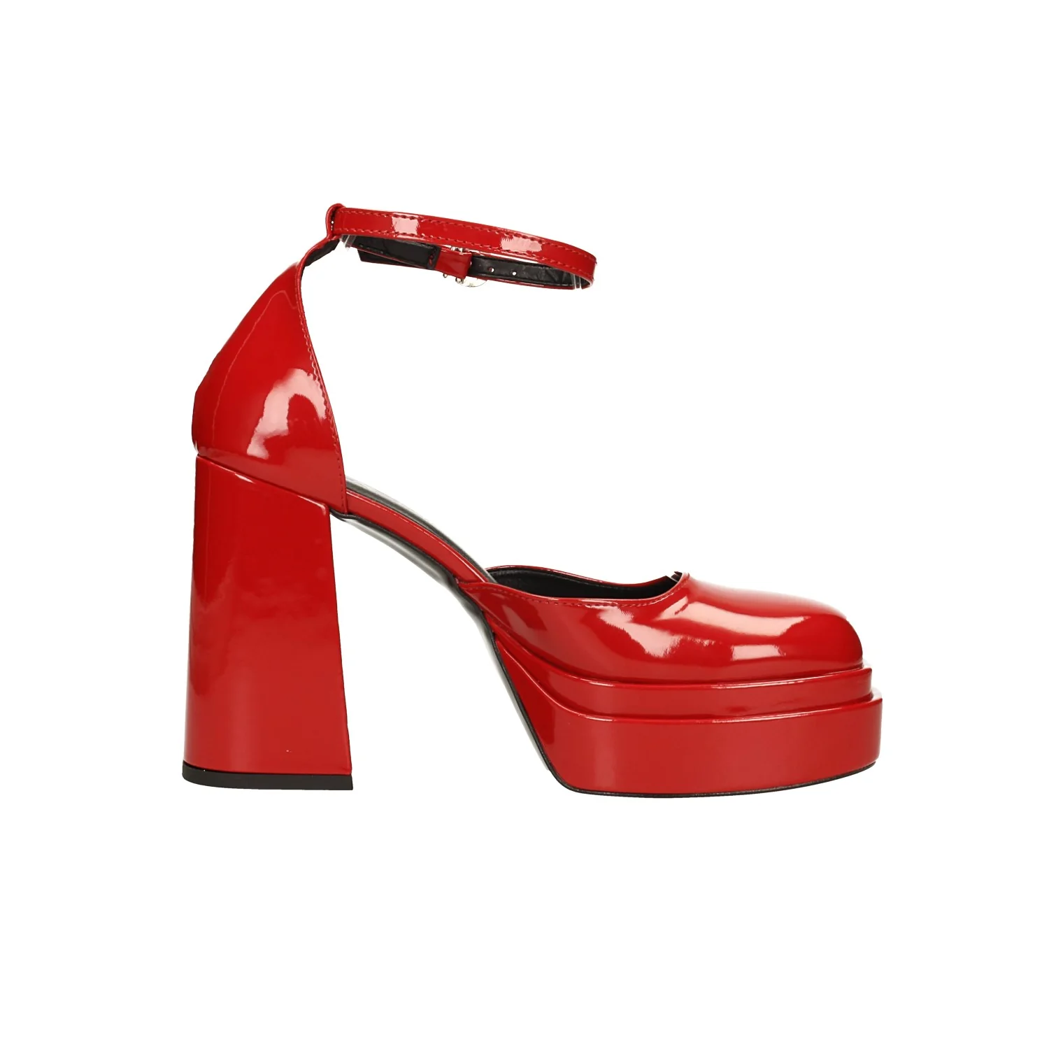 Décolleté in vernice con doppio plateau. Made in Italy. Tacco alto 11cm - Image 11