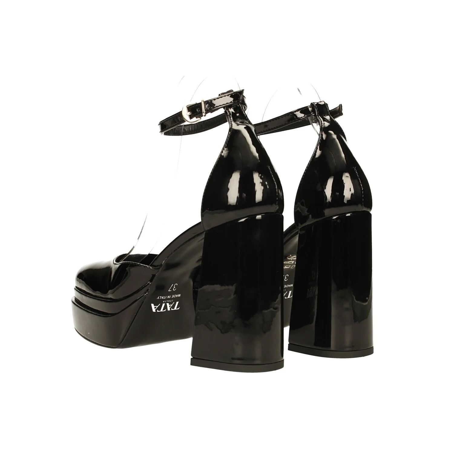 Décolleté in vernice con doppio plateau. Made in Italy. Tacco alto 11cm - Image 6