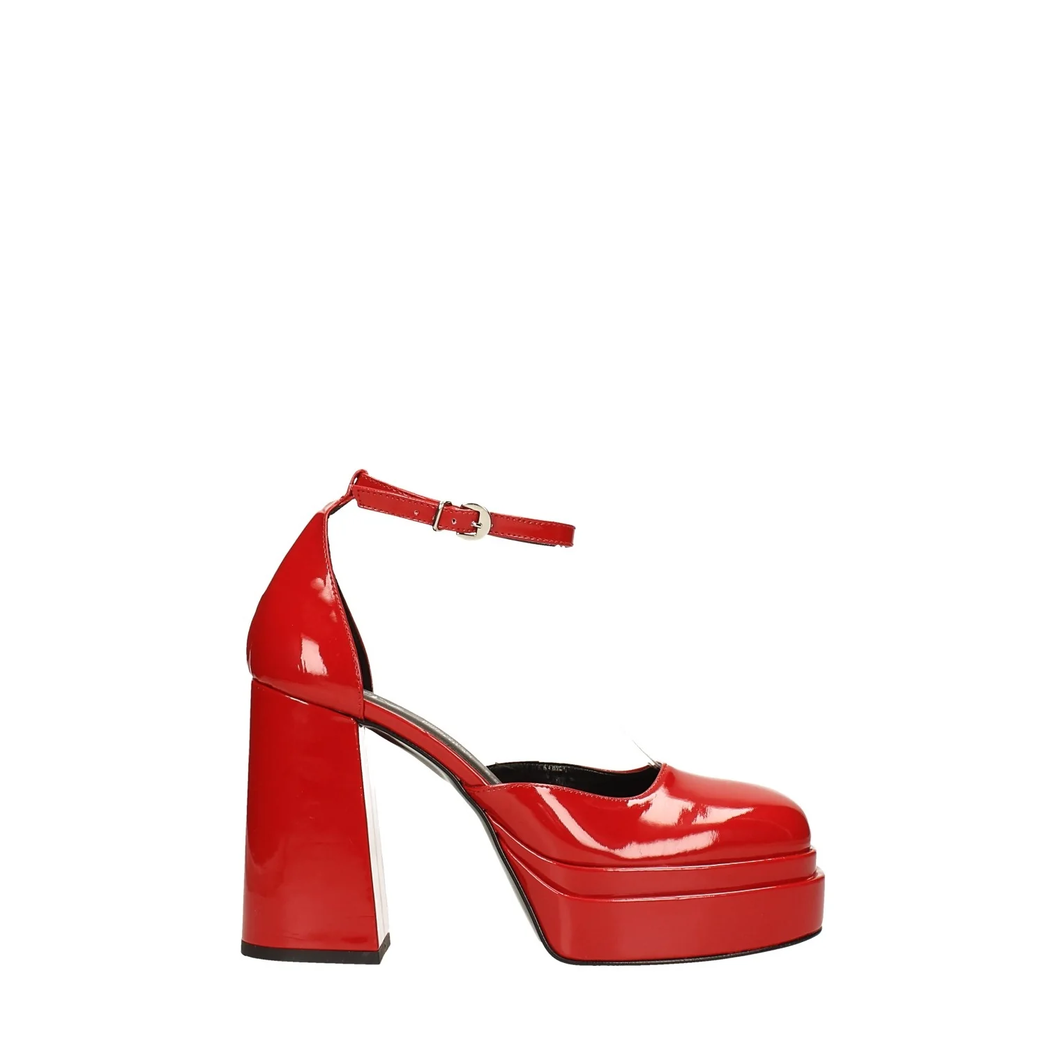 Décolleté in vernice con doppio plateau. Made in Italy. Tacco alto 11cm - Image 7