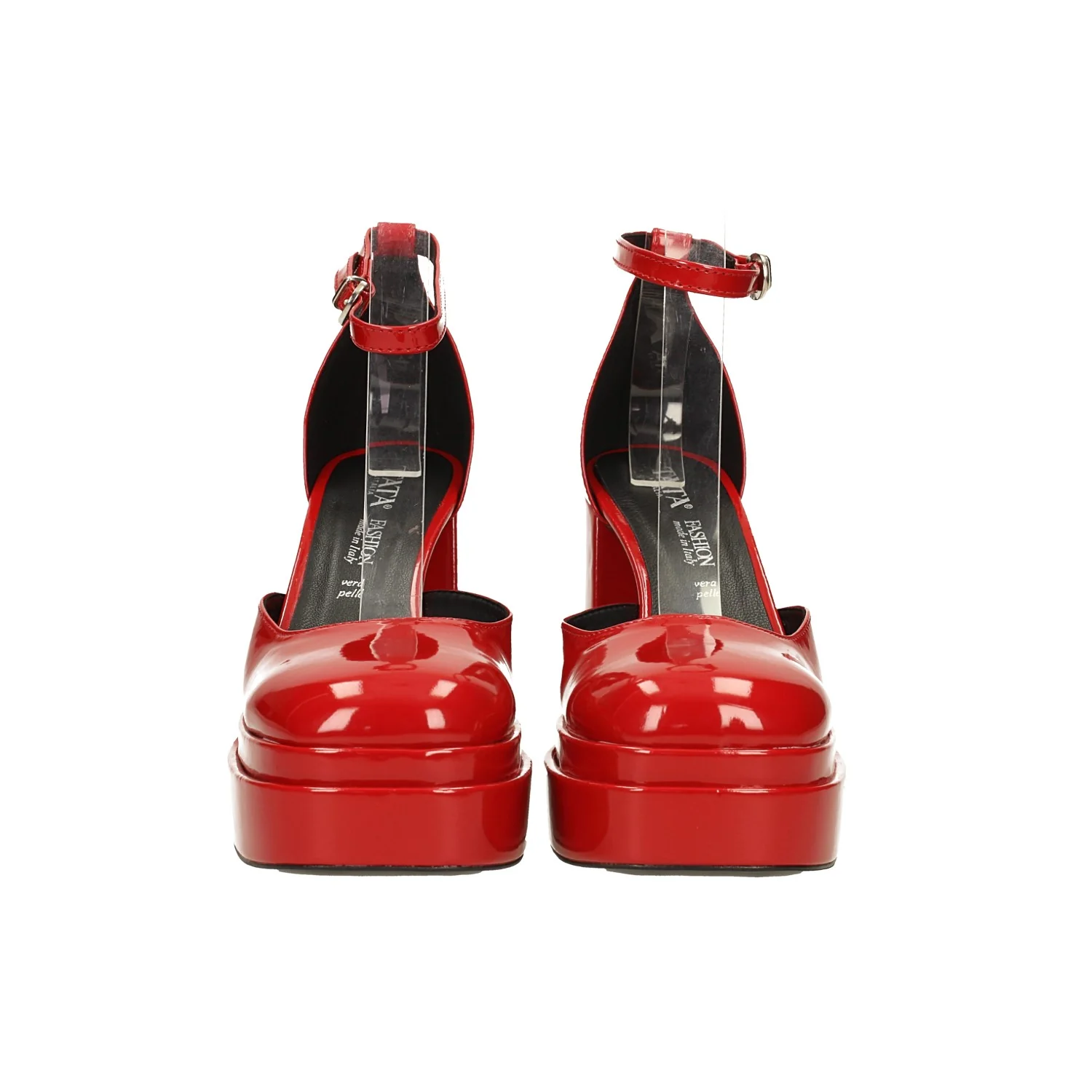 Décolleté in vernice con doppio plateau. Made in Italy. Tacco alto 11cm - Image 9