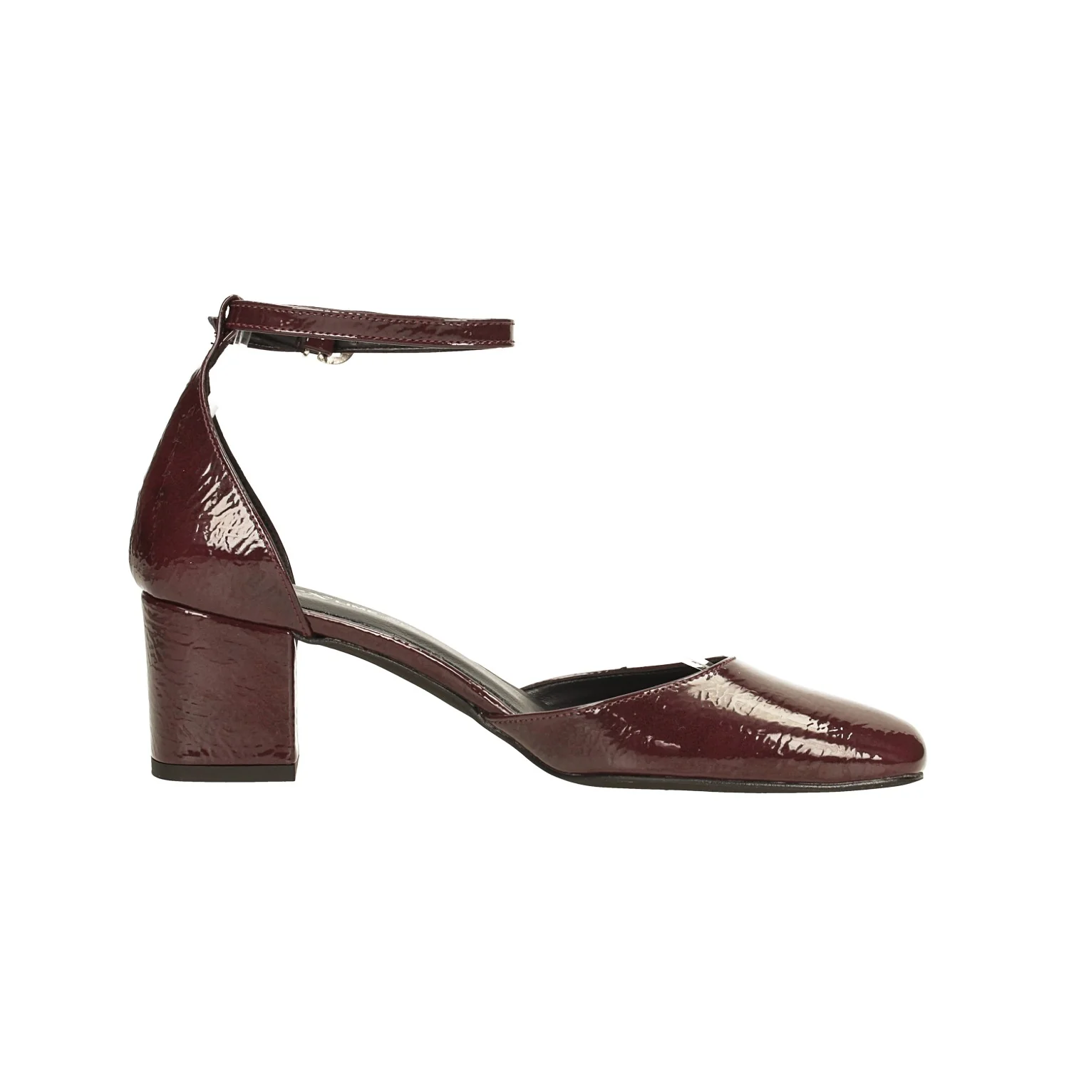 Décolleté in vernice a punta quadrata. Made in Italy. Tacco alto 5.5cm - Image 11