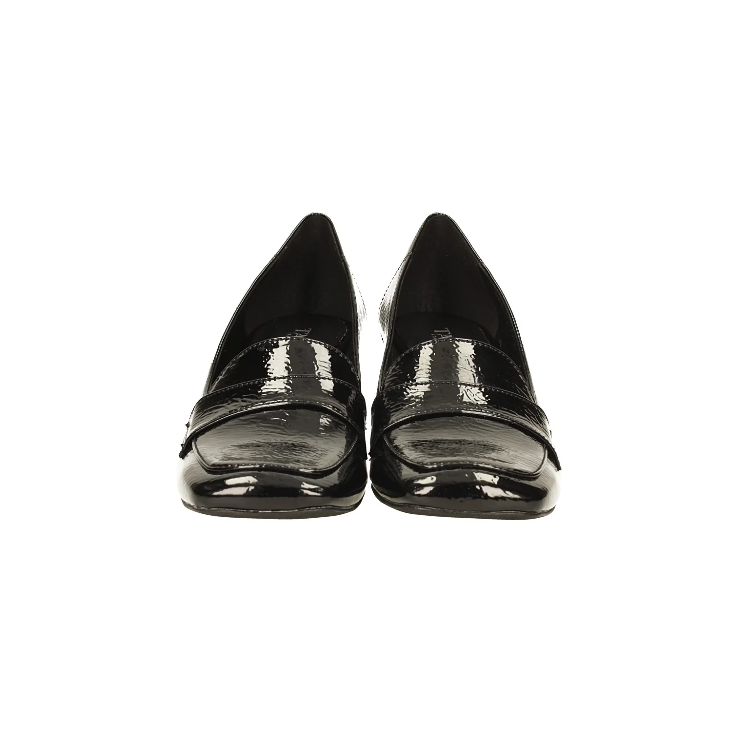 Mocassini in vernice con tacco alto 5.5cm. Made in Italy - Image 3