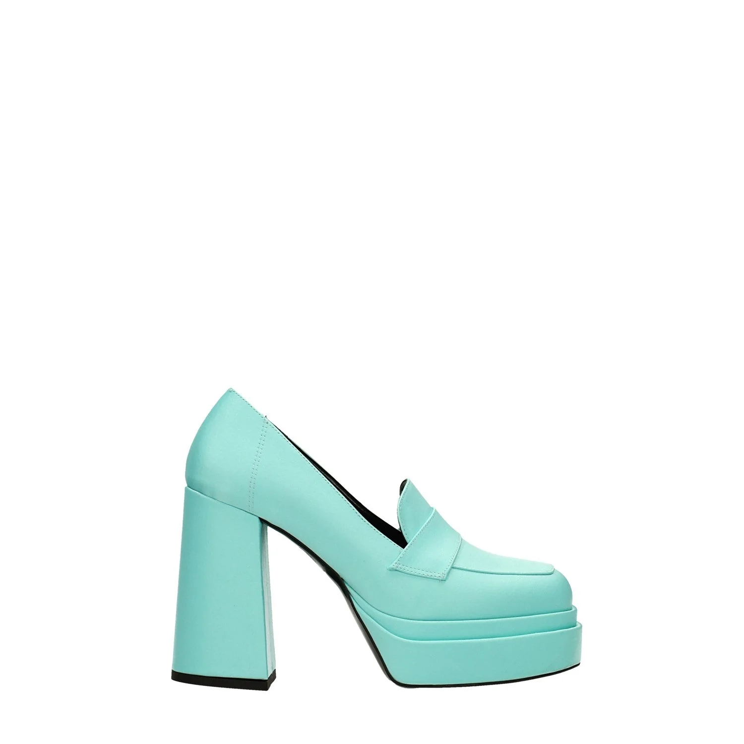 Pumps mocassino in tessuto. Made in Italy. Tacco alto 11cm - Image 2