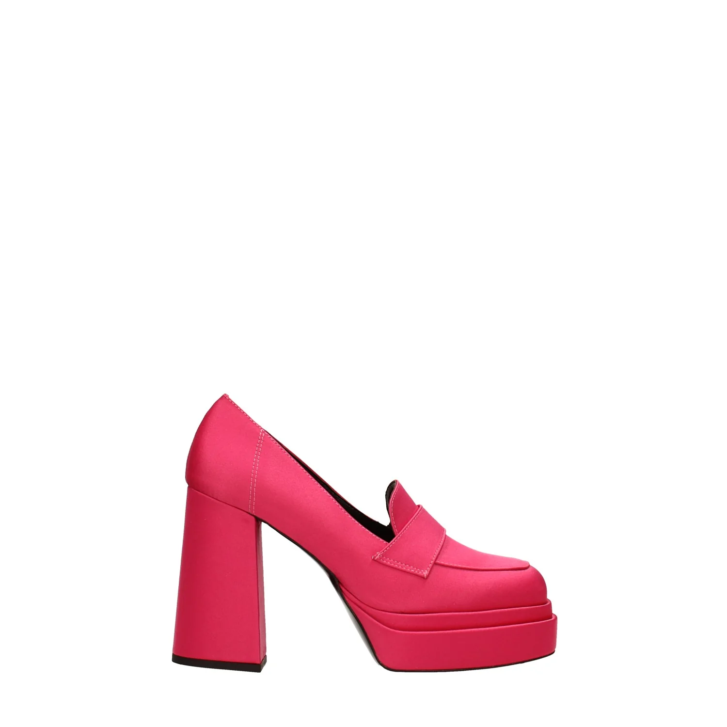 Pumps mocassino in tessuto. Made in Italy. Tacco alto 11cm - Image 3