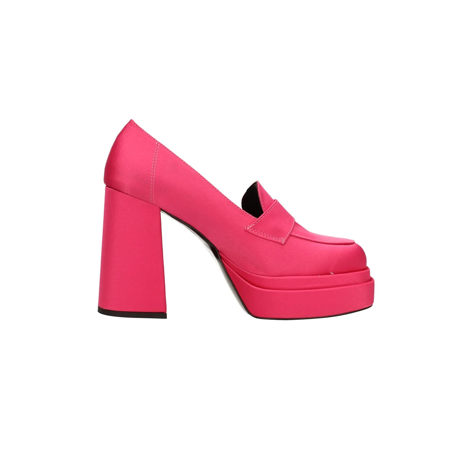 Pumps mocassino in tessuto. Made in Italy. Tacco alto 11cm - Image 7