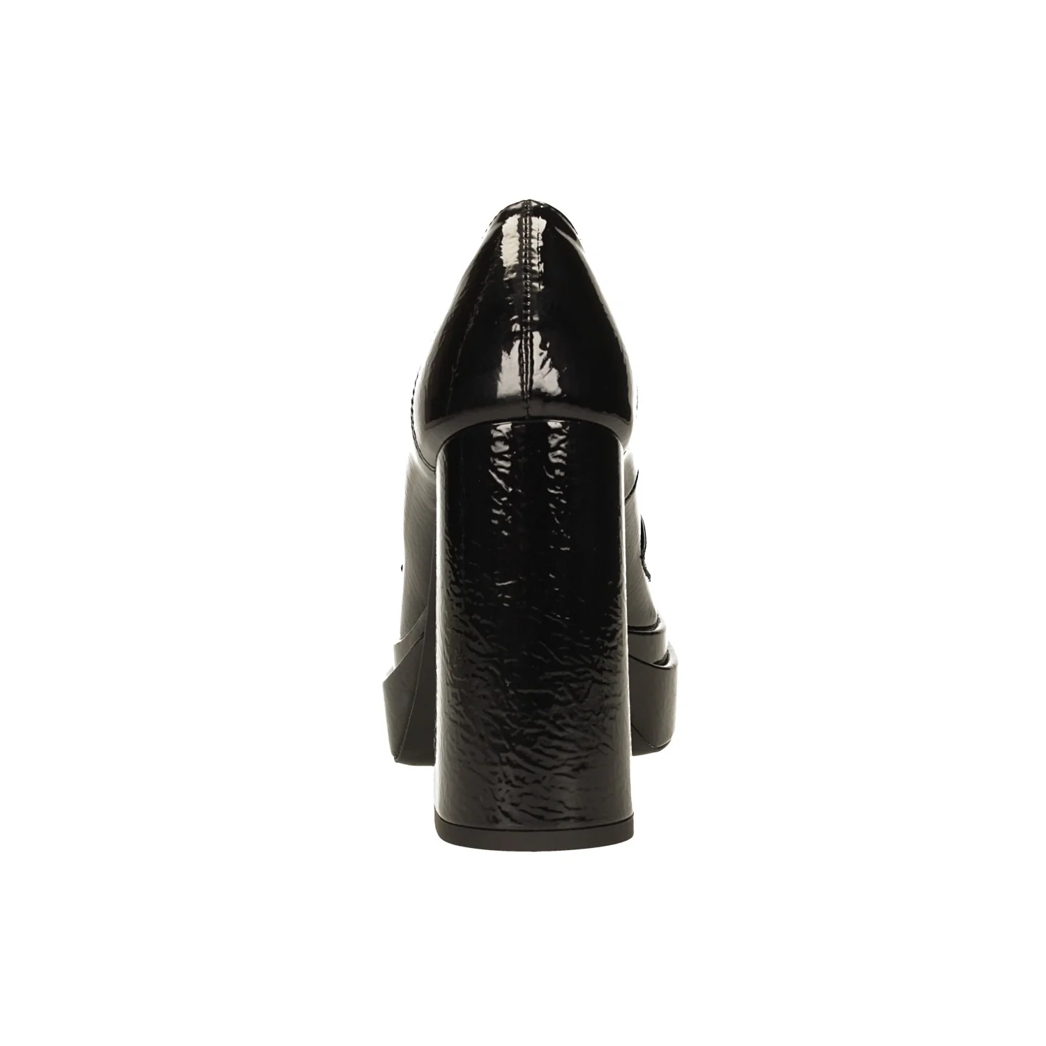 Pumps mocassino in vernice con tacco a colonna alto 10.5cm. Made in Italy - Image 6