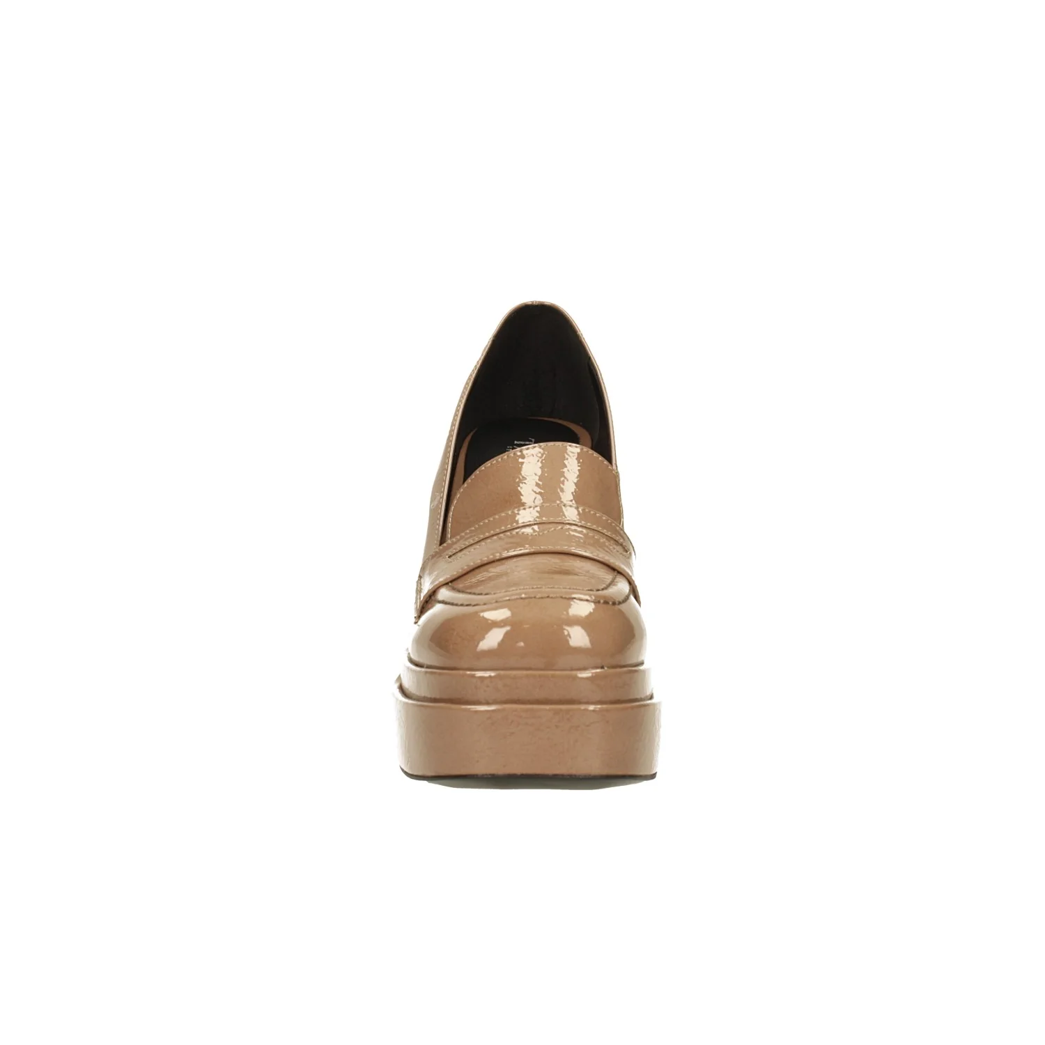 Pumps mocassino in vernice con tacco a colonna alto 10.5cm. Made in Italy - Image 9