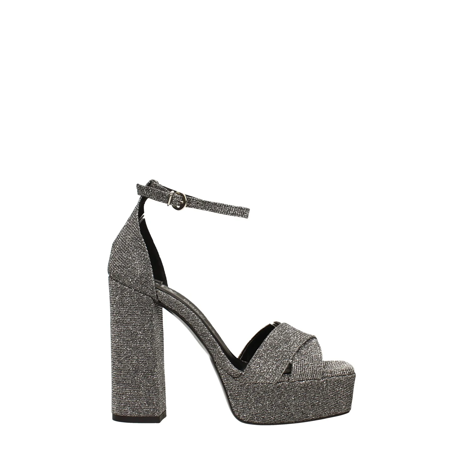 Sandali glitterati con plateau. Made in Italy. Tacco alto 12cm - Image 7
