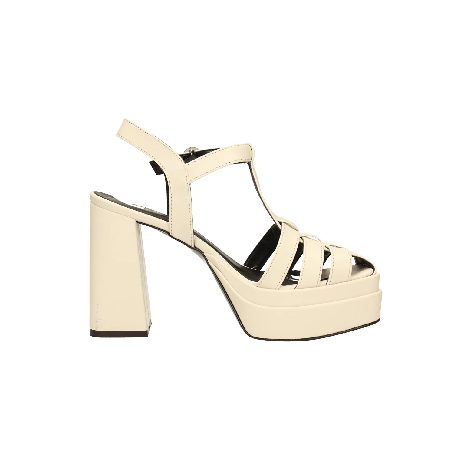 Sandali con doppio plateau a fasce intrecciate. Made in Italy. Tacco alto 10.5cm - Image 11