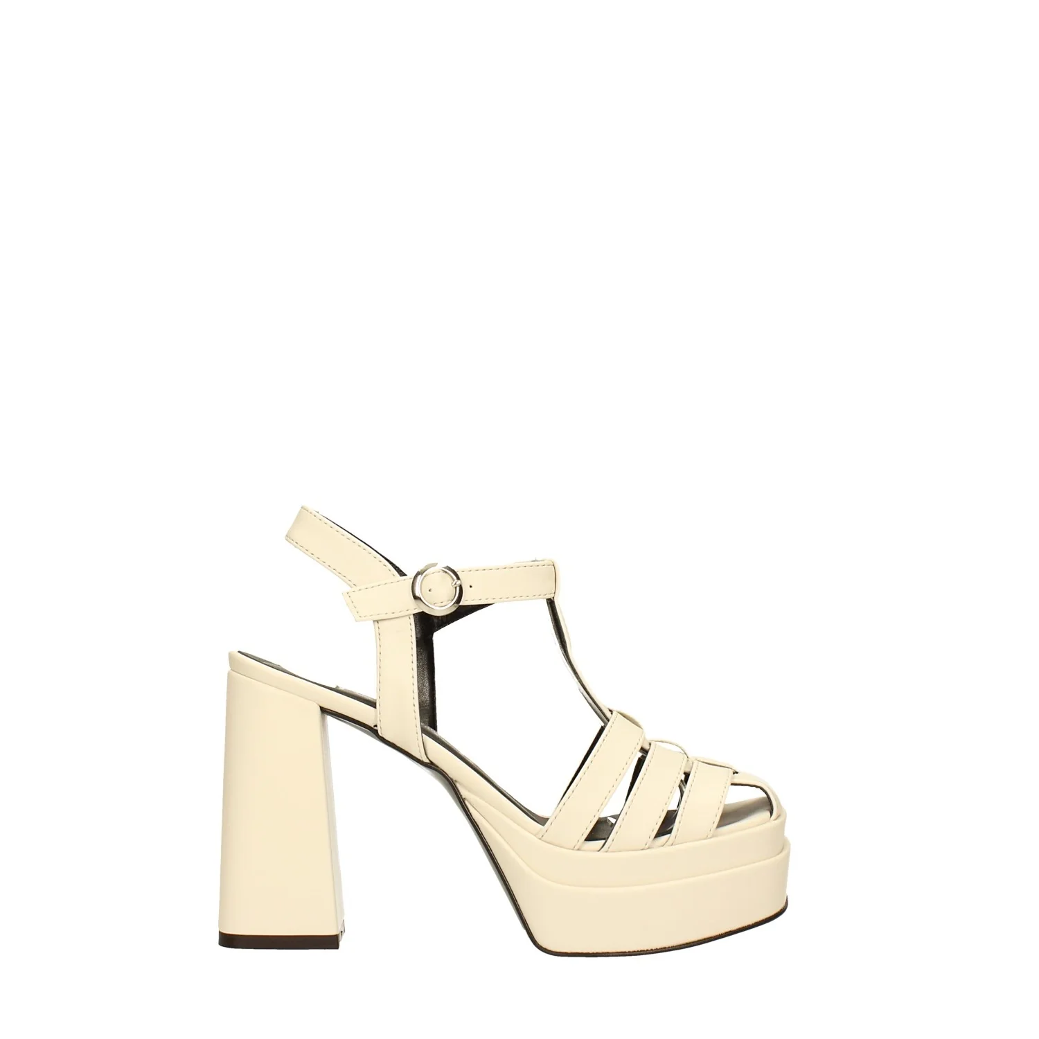 Sandali con doppio plateau a fasce intrecciate. Made in Italy. Tacco alto 10.5cm - Image 7