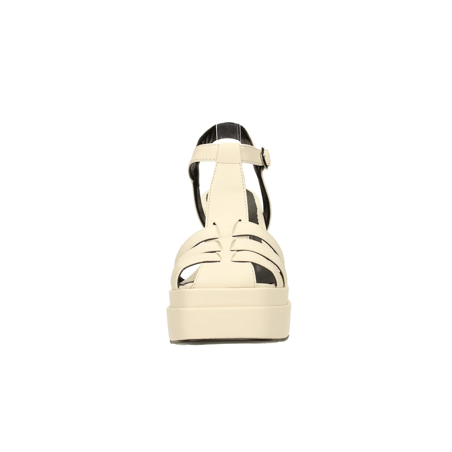Sandali con doppio plateau a fasce intrecciate. Made in Italy. Tacco alto 10.5cm - Image 9