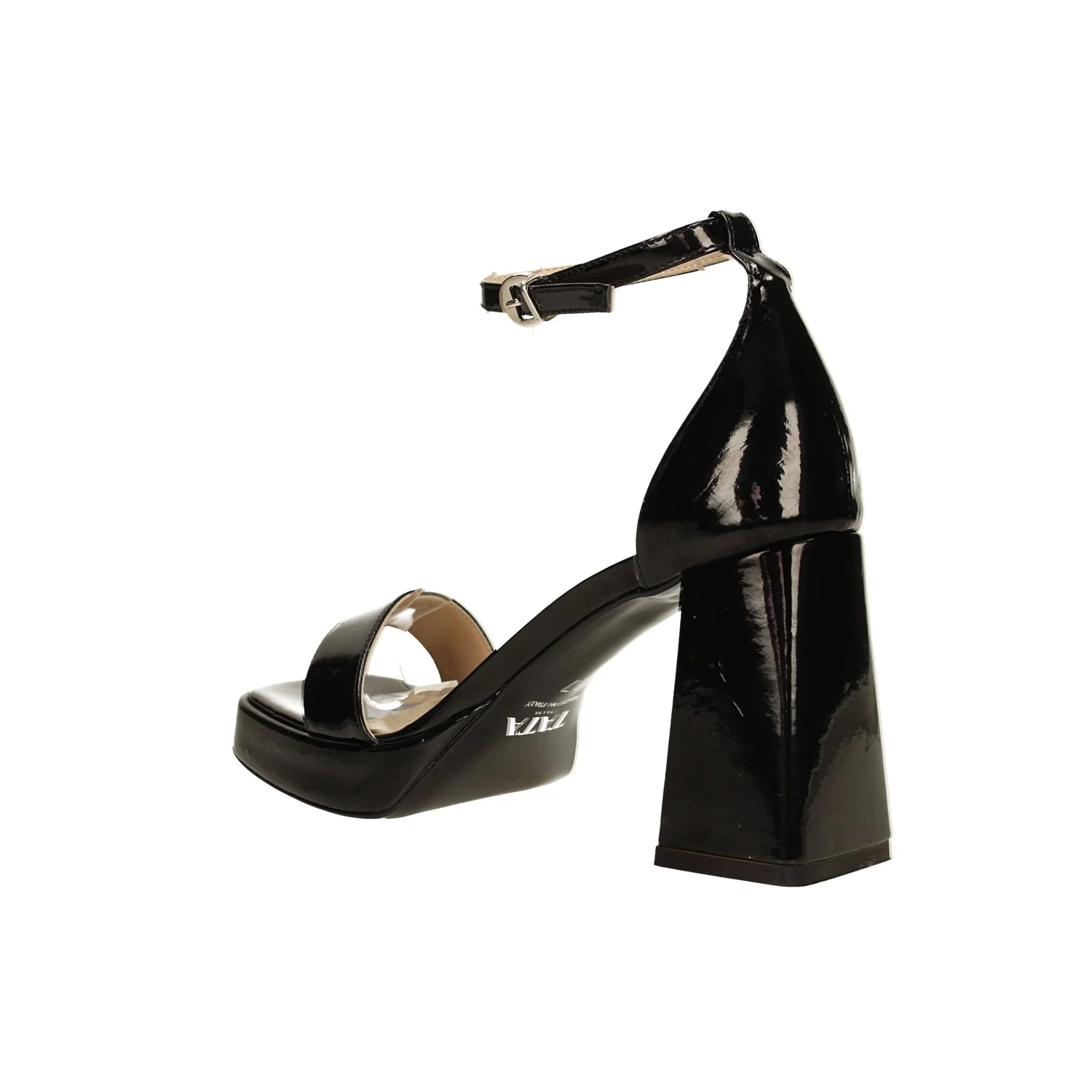 Sandali con mini plateau in vernice. Made in Italy. Tacco alto 9cm - Image 6