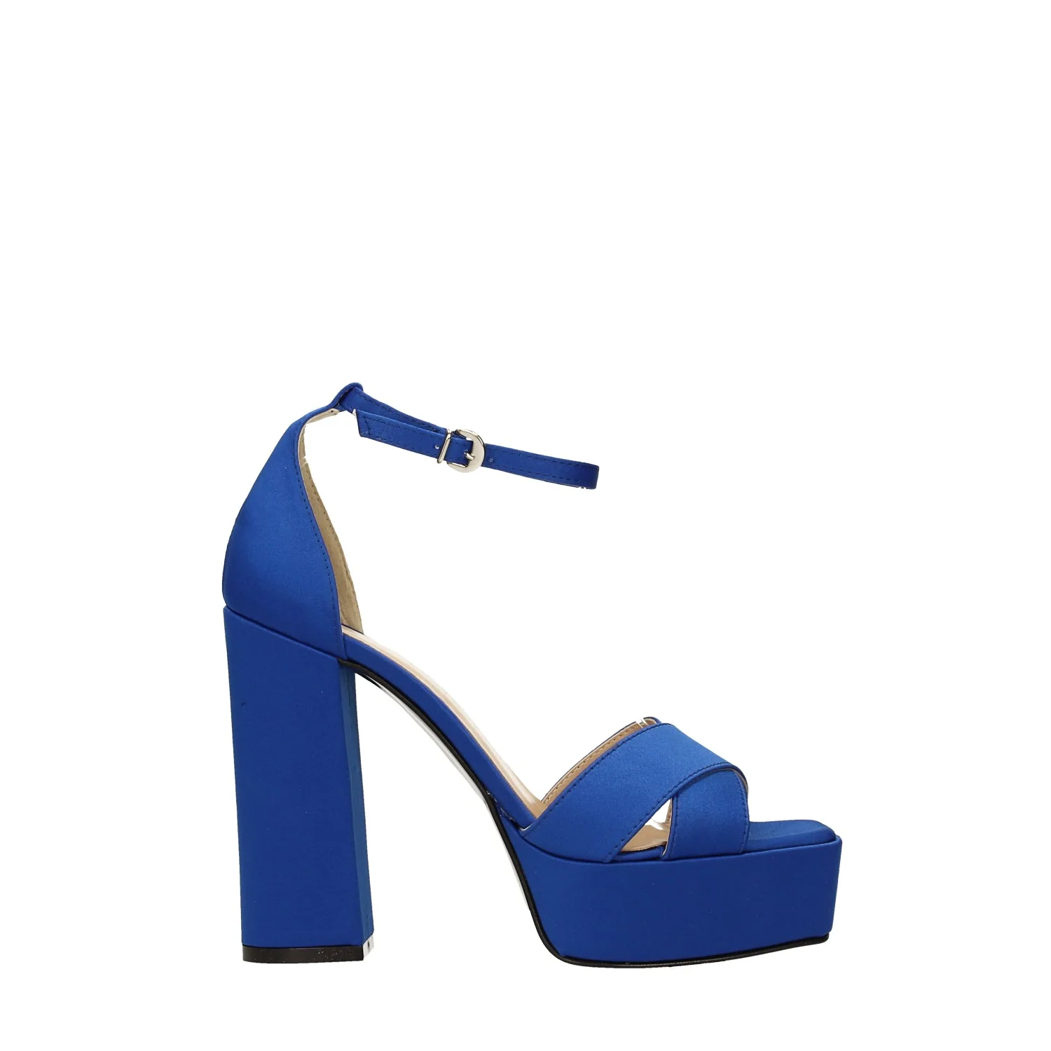 Sandali in tessuto con plateau. Made in Italy. Tacco alto 12.5cm - Image 4