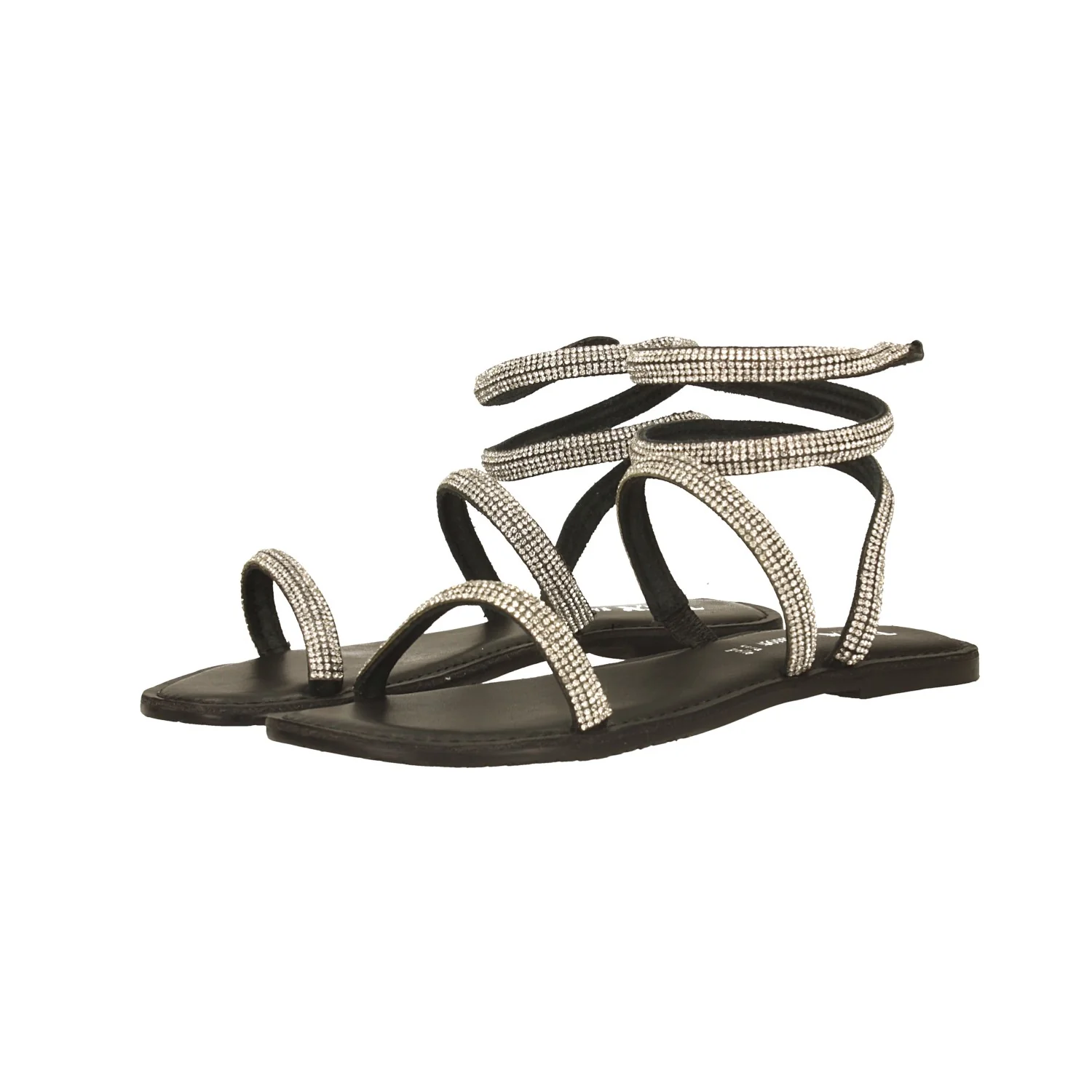 Sandali alla schiava con strass. in vera pelle - Image 6