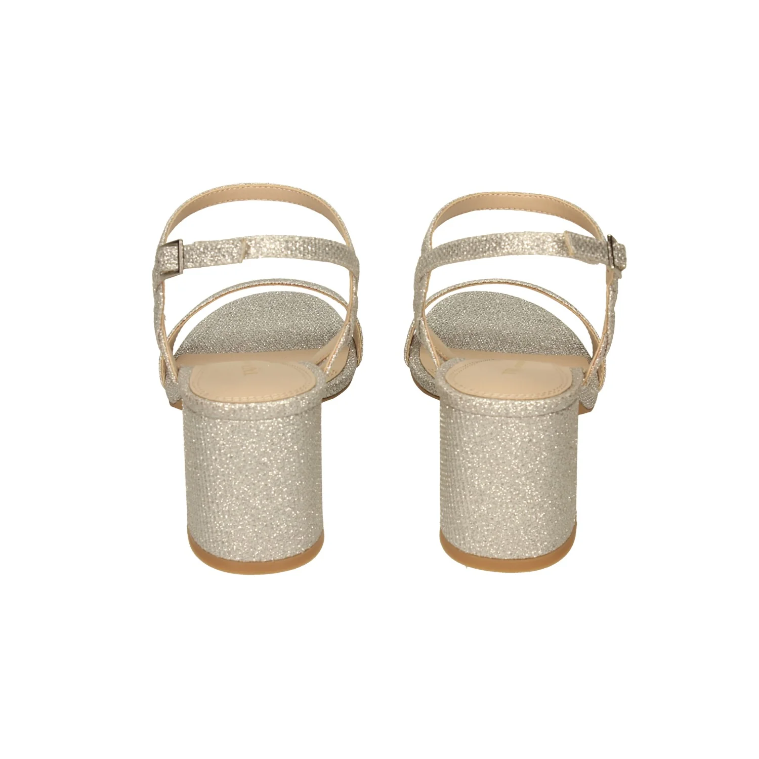 Sandali in tessuto glitterato. Tacco alto 7cm - Image 10
