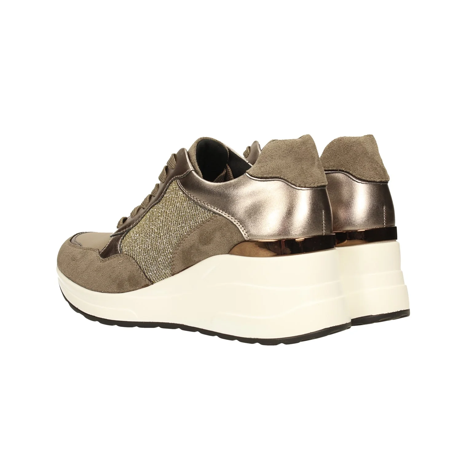 Sneakers in microfibra con tacco alto 6cm - Image 12