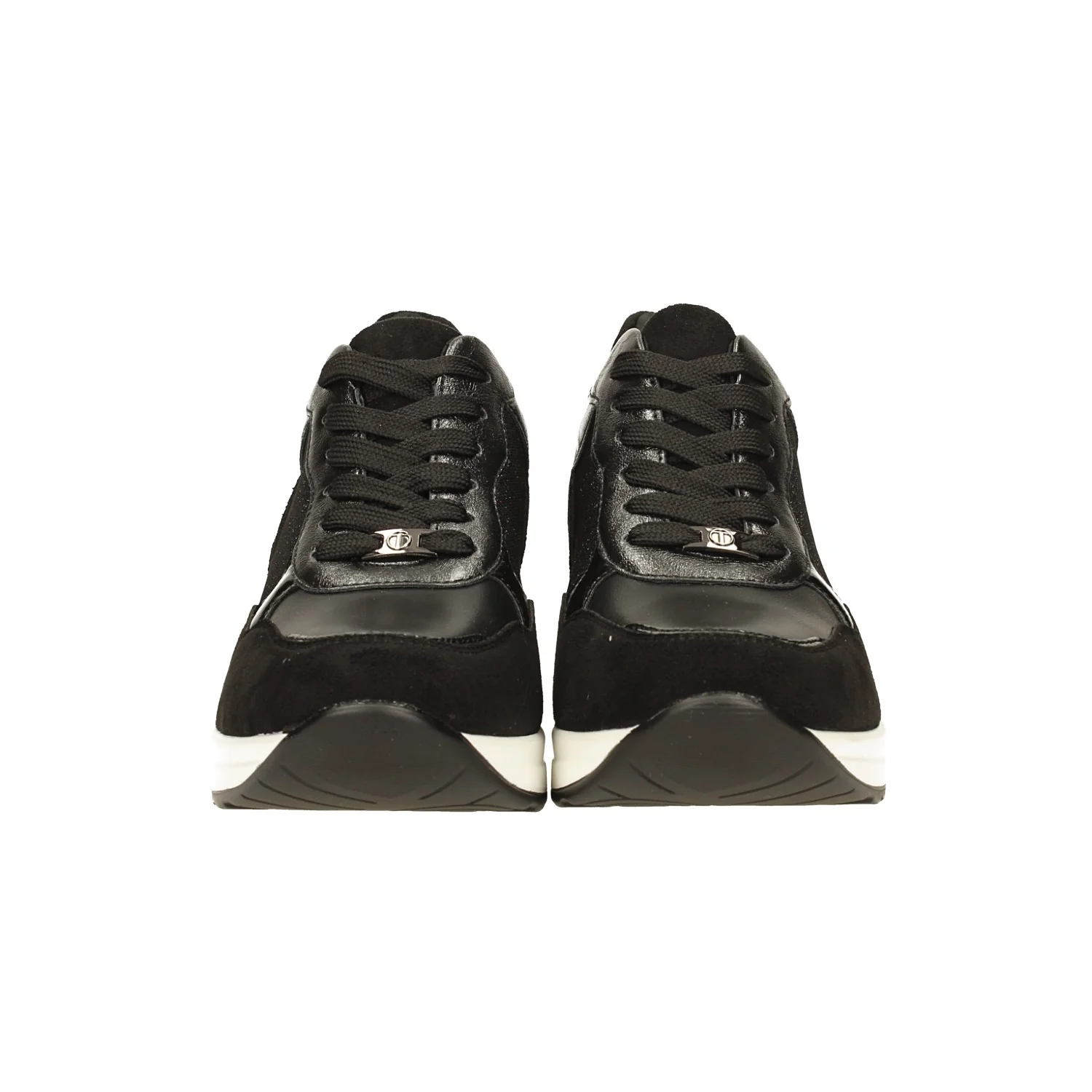 Sneakers in microfibra con tacco alto 6cm - Image 3