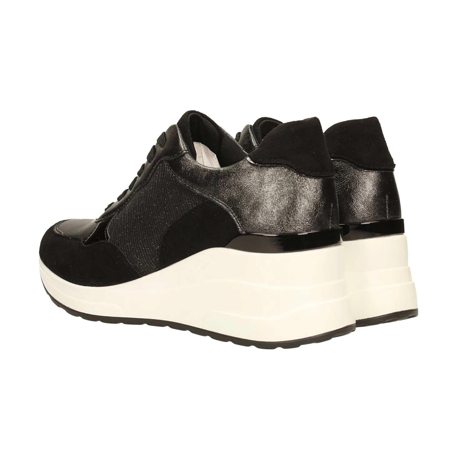 Sneakers in microfibra con tacco alto 6cm - Image 6