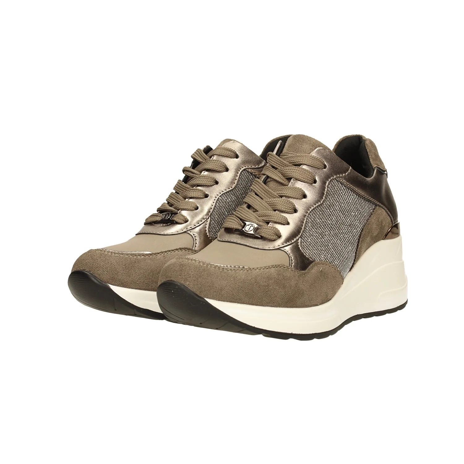 Sneakers in microfibra con tacco alto 6cm - Image 8
