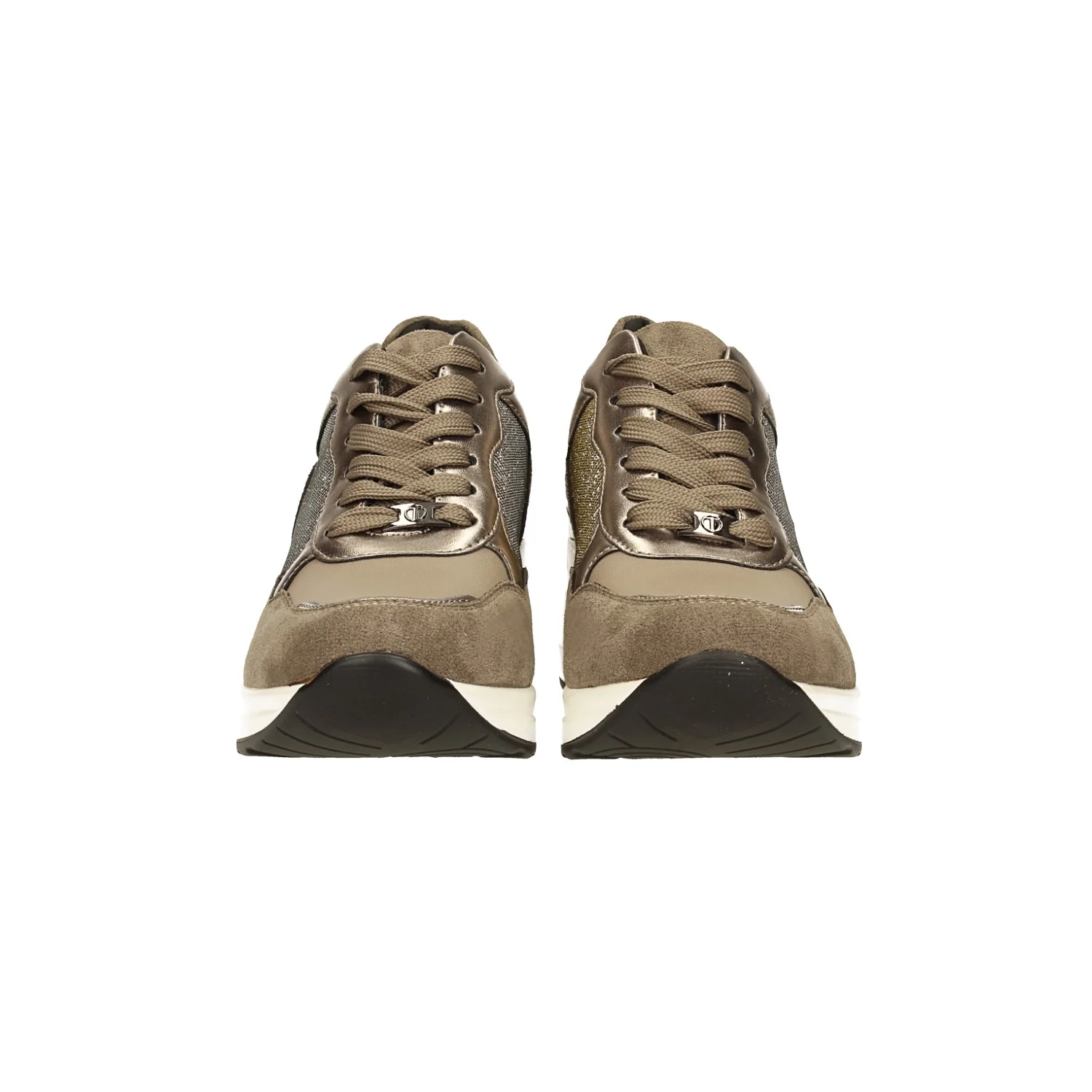 Sneakers in microfibra con tacco alto 6cm - Image 9