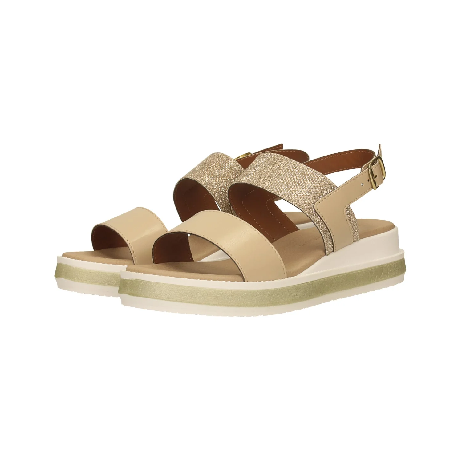 Sandali beige con glitter. Made in Italy. Tacco alto 4cm - Image 12