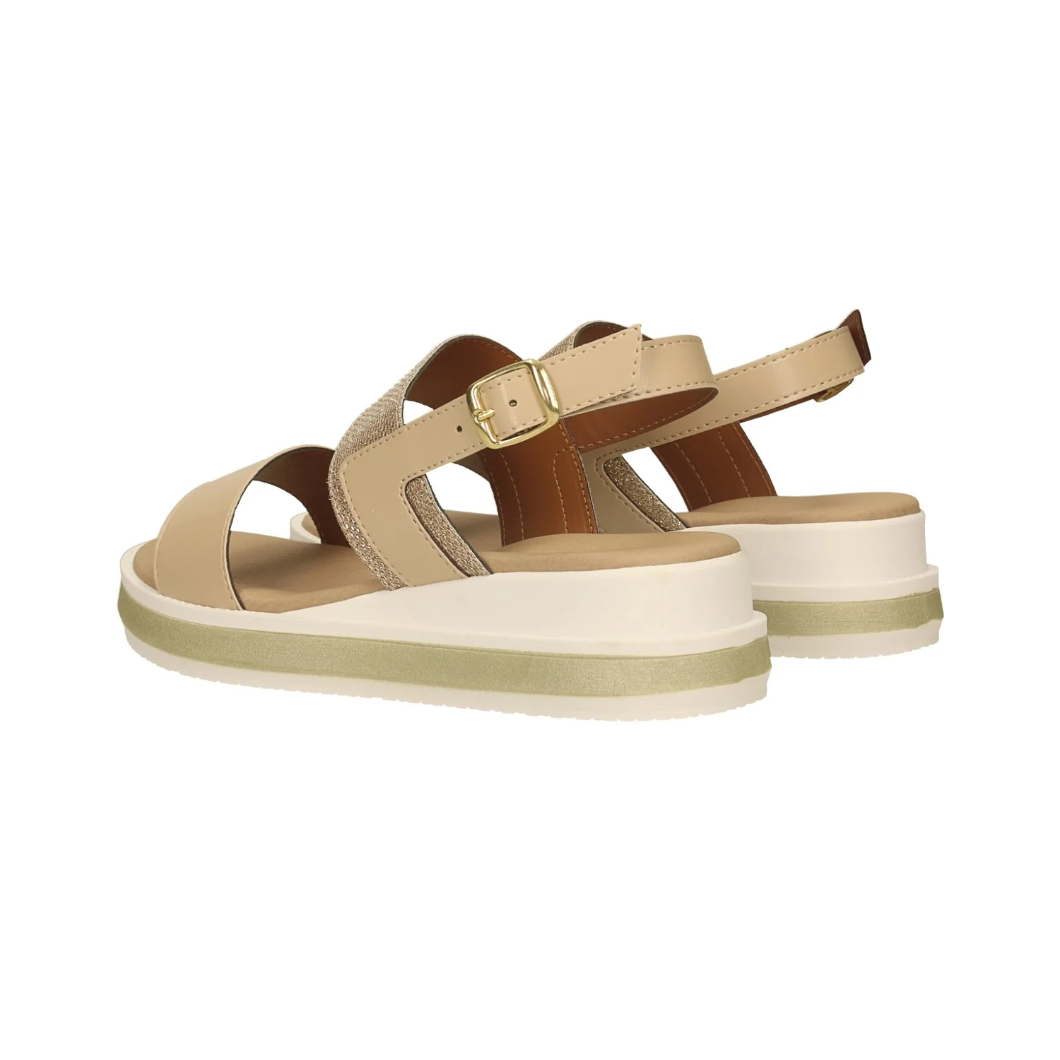 Sandali beige con glitter. Made in Italy. Tacco alto 4cm - Image 14