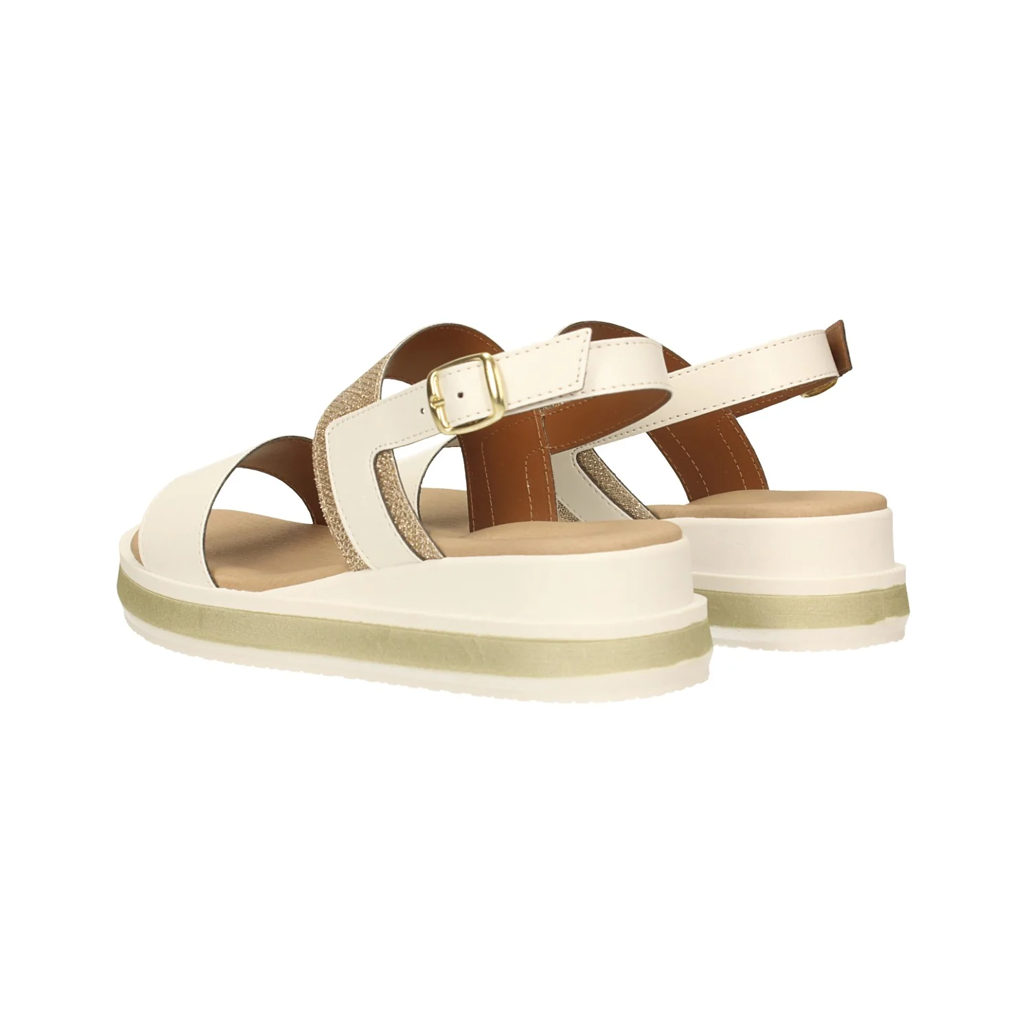 Sandali beige con glitter. Made in Italy. Tacco alto 4cm - Image 4