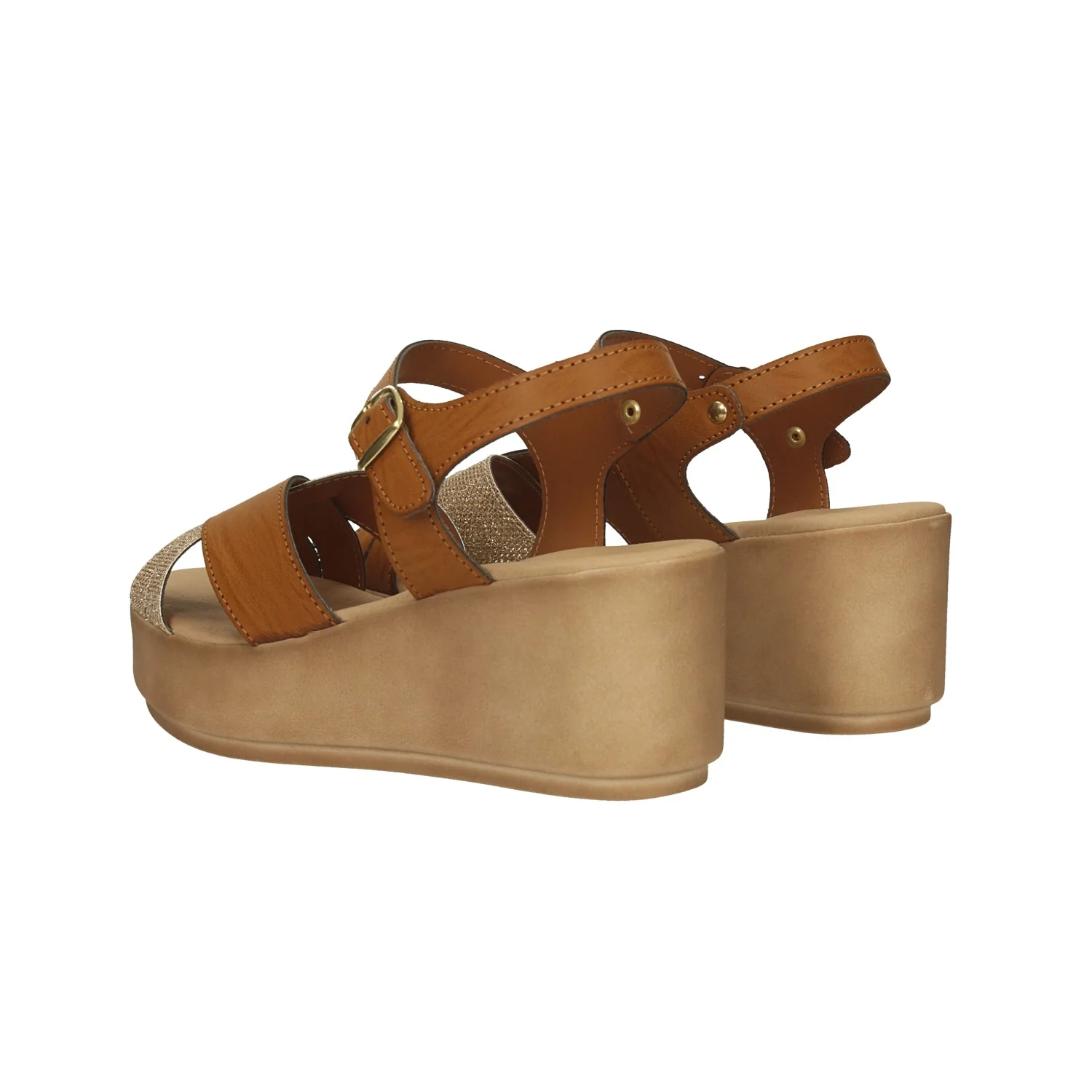 Sandali con zeppa. Made in Italy. Tacco alto 6cm - Image 12