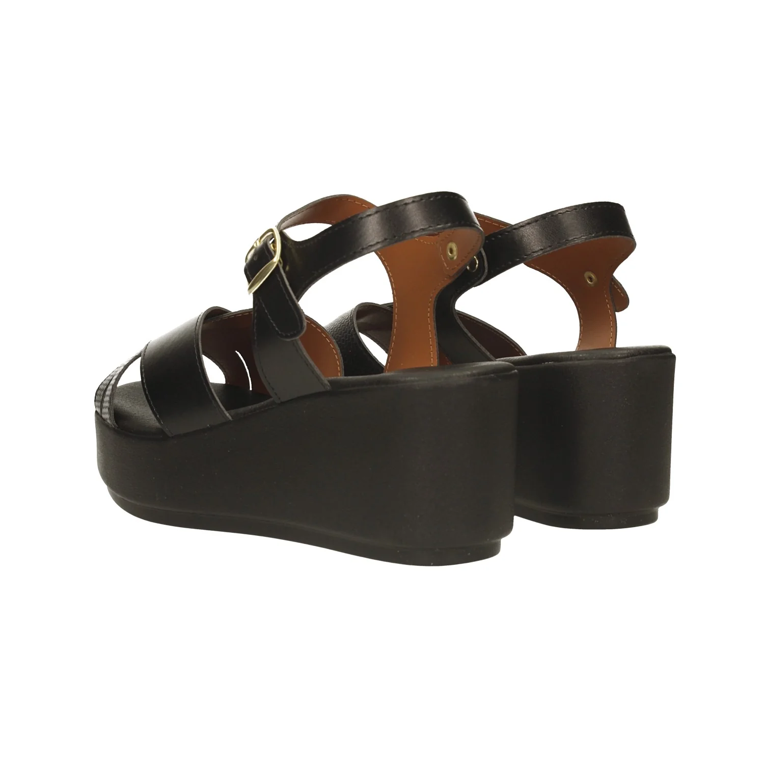 Sandali con zeppa. Made in Italy. Tacco alto 6cm - Image 18