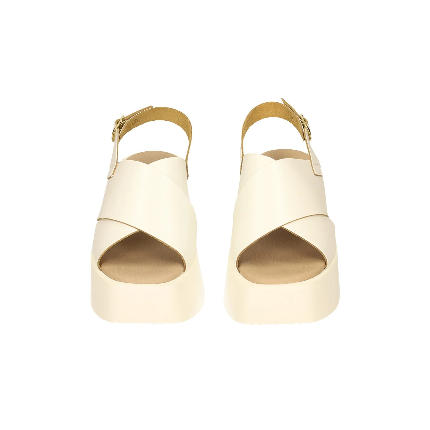 Sandali flatform incrociati. Tacco alto 6cm - Image 9